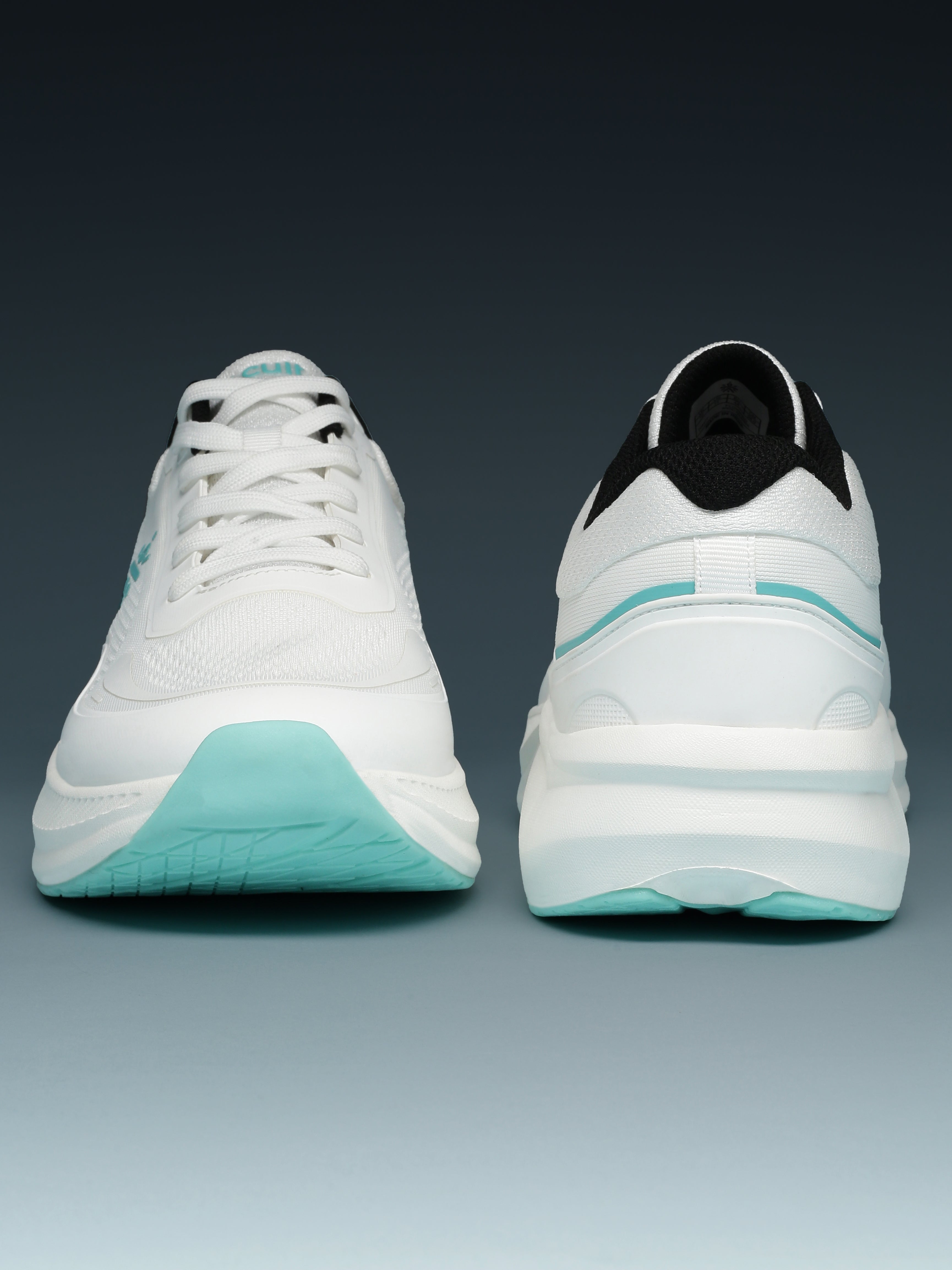 cult Men's FlowPro Running Shoes - White/Sea Green