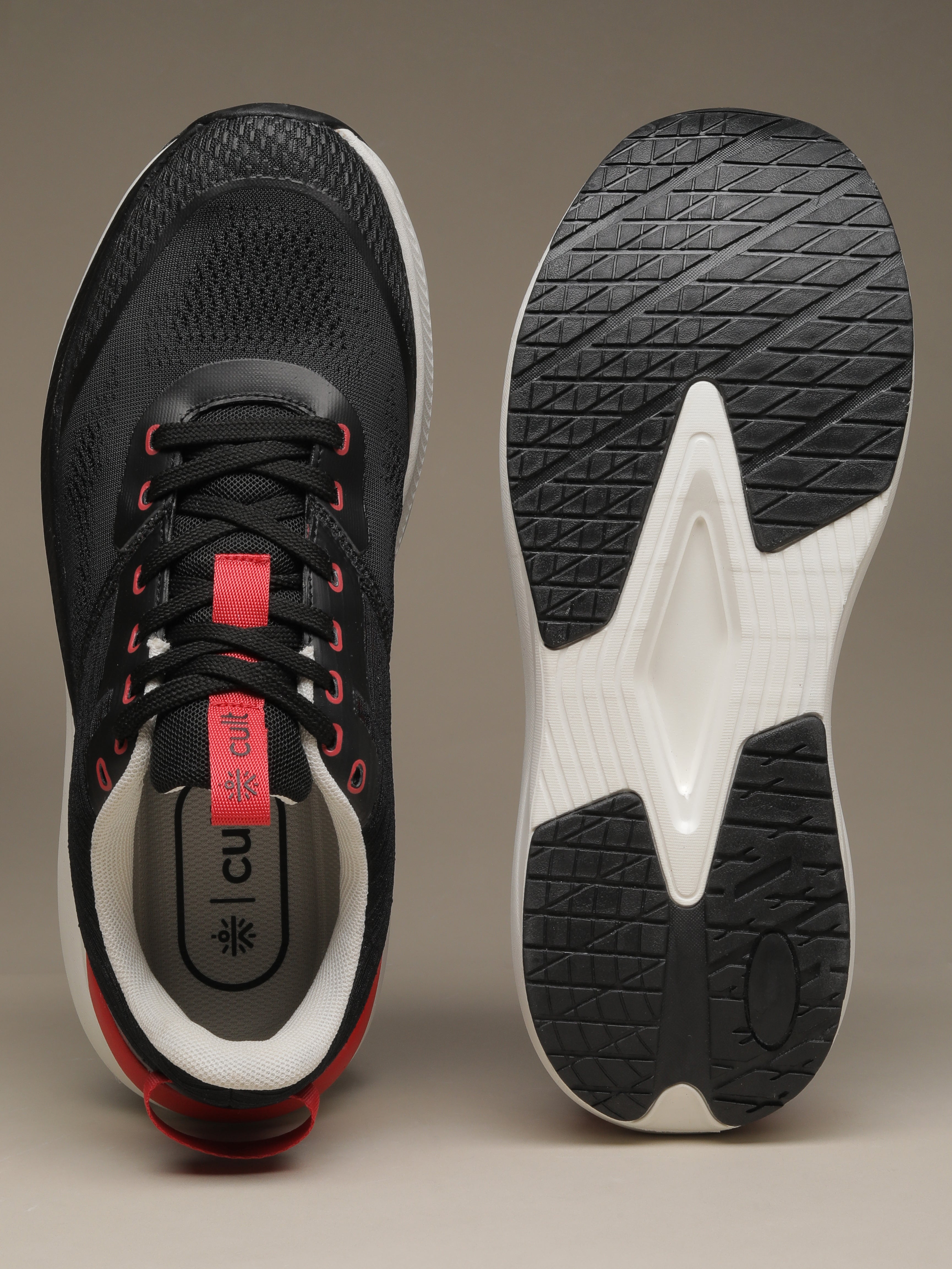 cult Men's Kairo Running Shoes - Black/Red