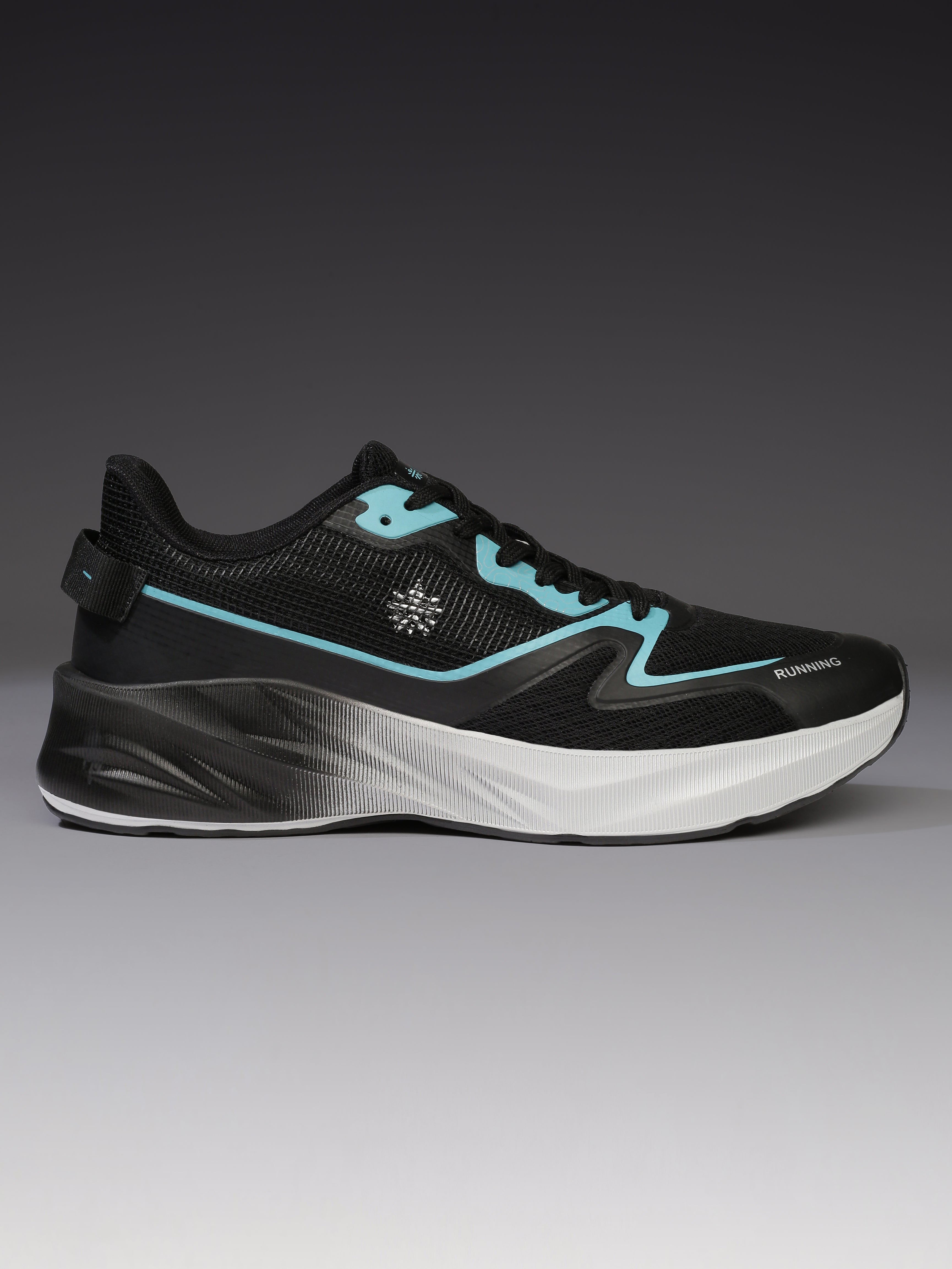 cult Men's Nitro Running Shoes - Black/Sea Green