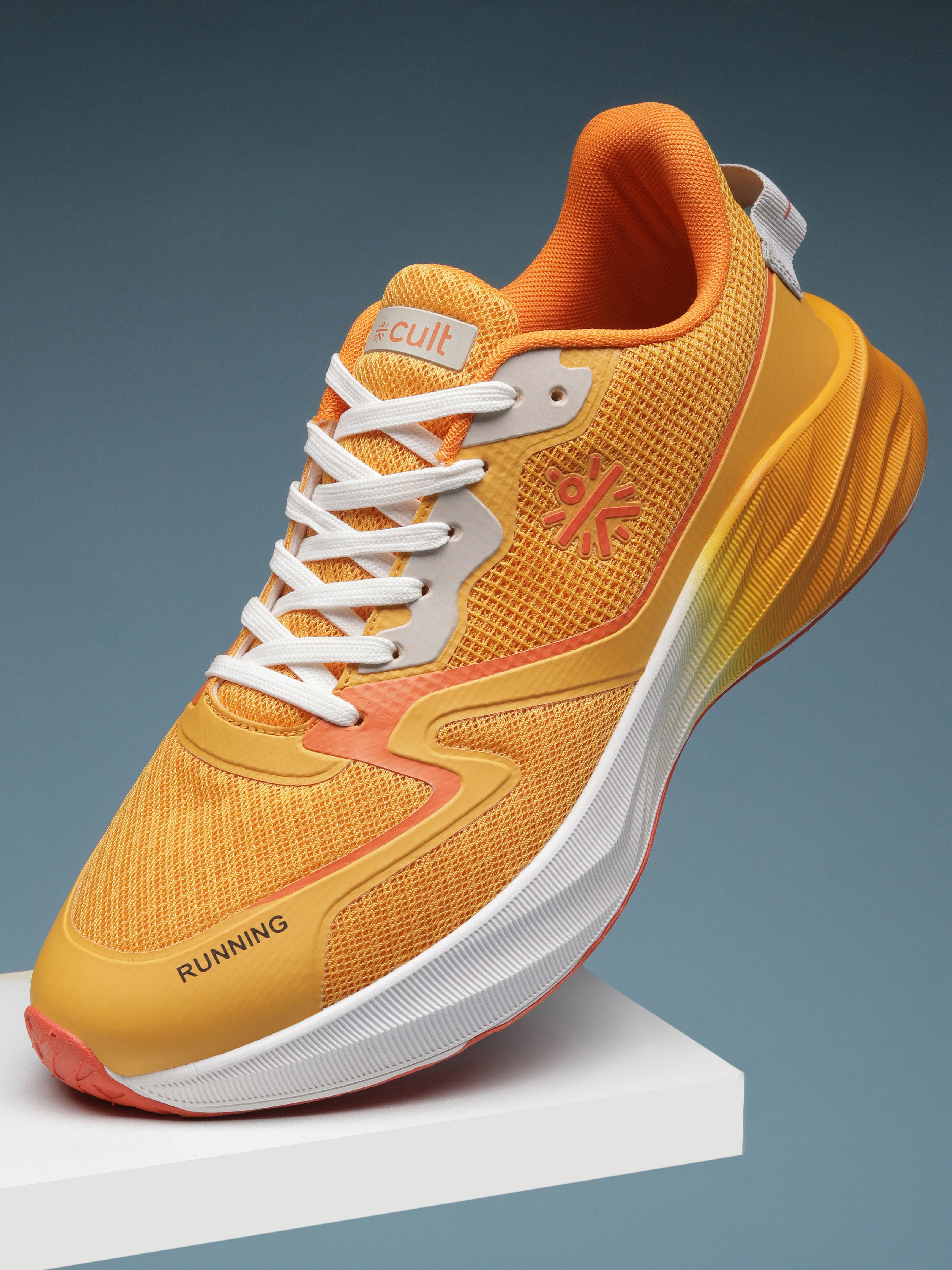 cult Men's Nitro Running Shoes - Orange/White
