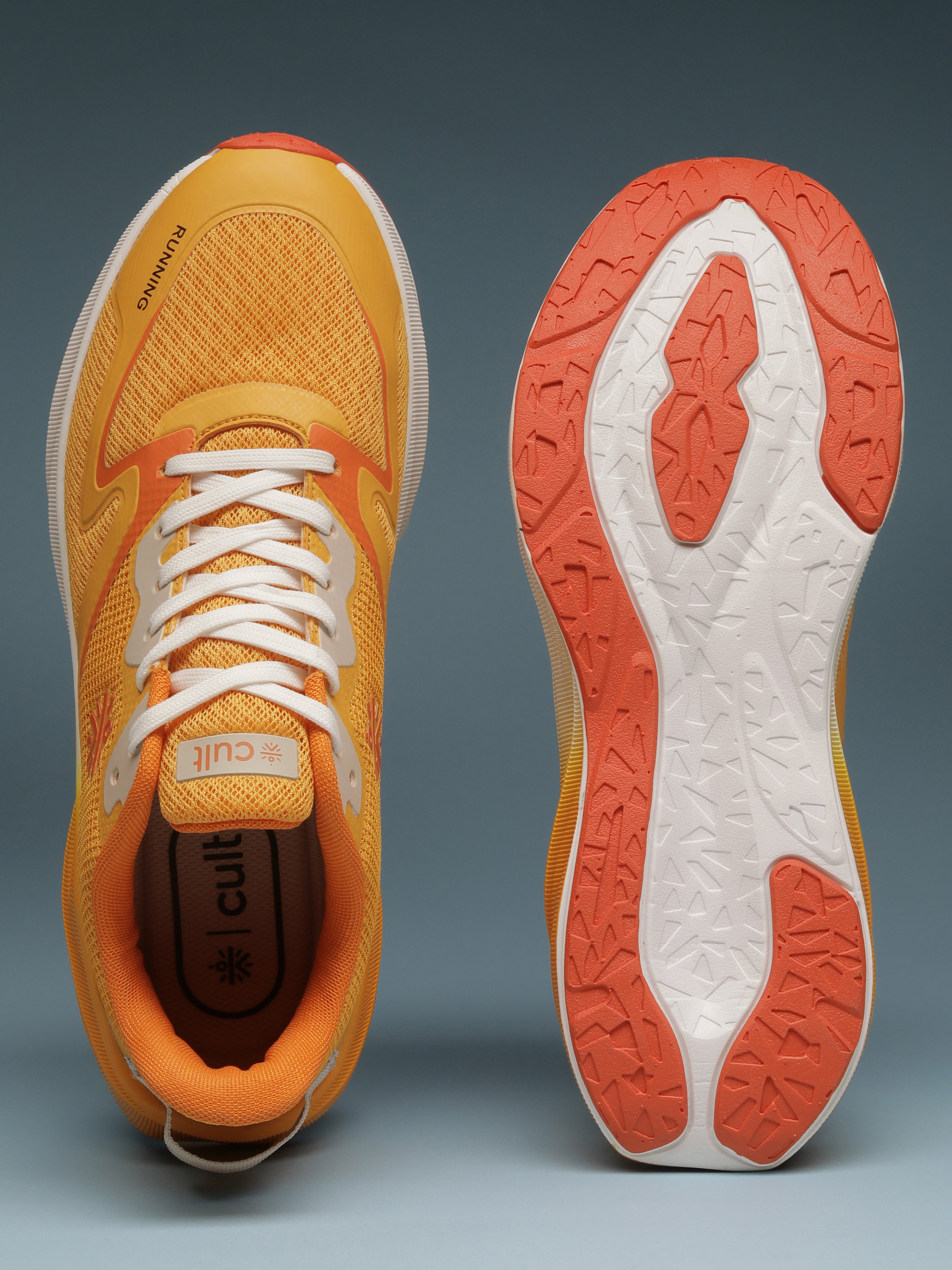 cult Men's Nitro Running Shoes - Orange/White