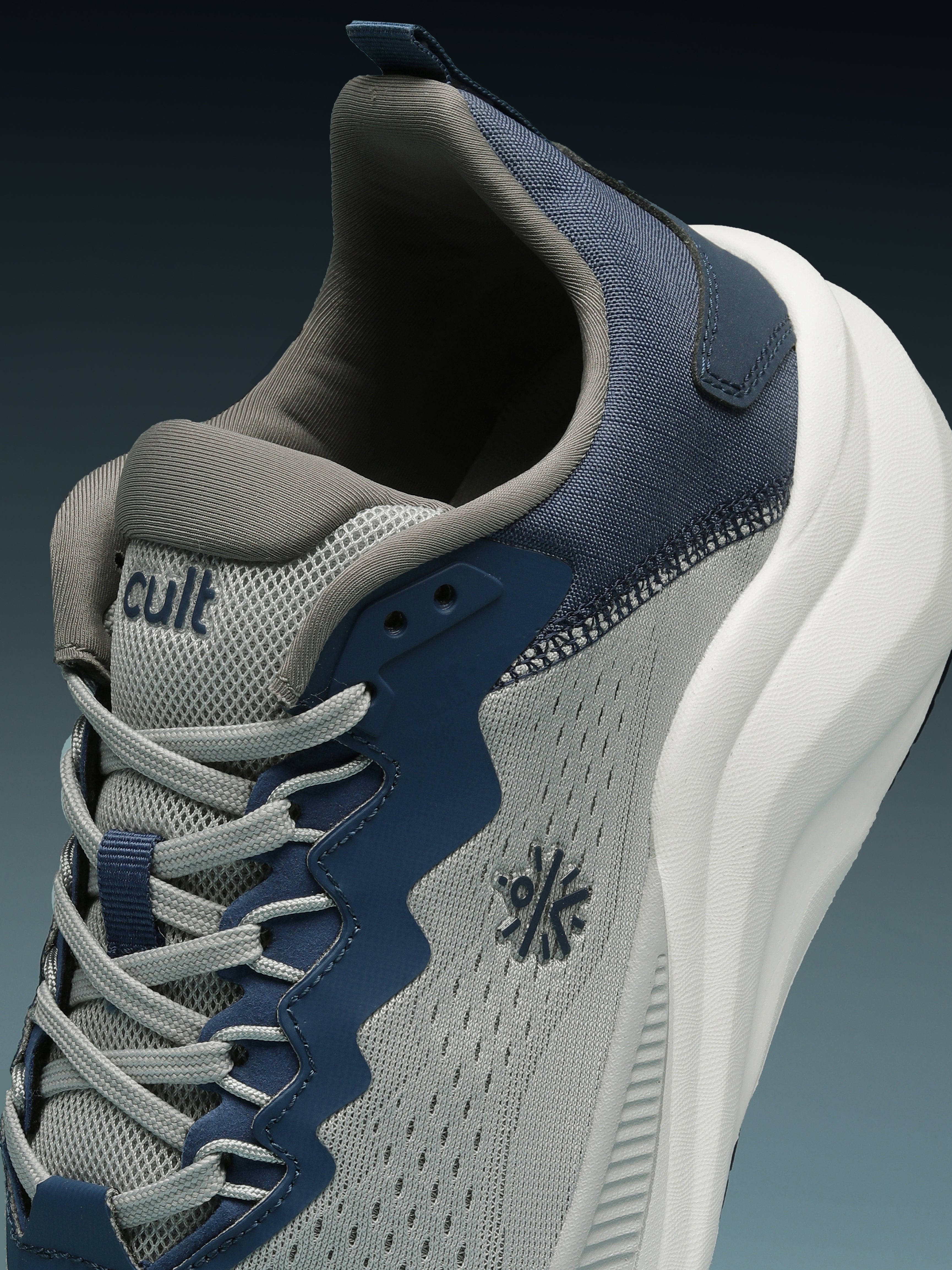 cult Men's Zeon Running Shoes - L.Grey/Teal