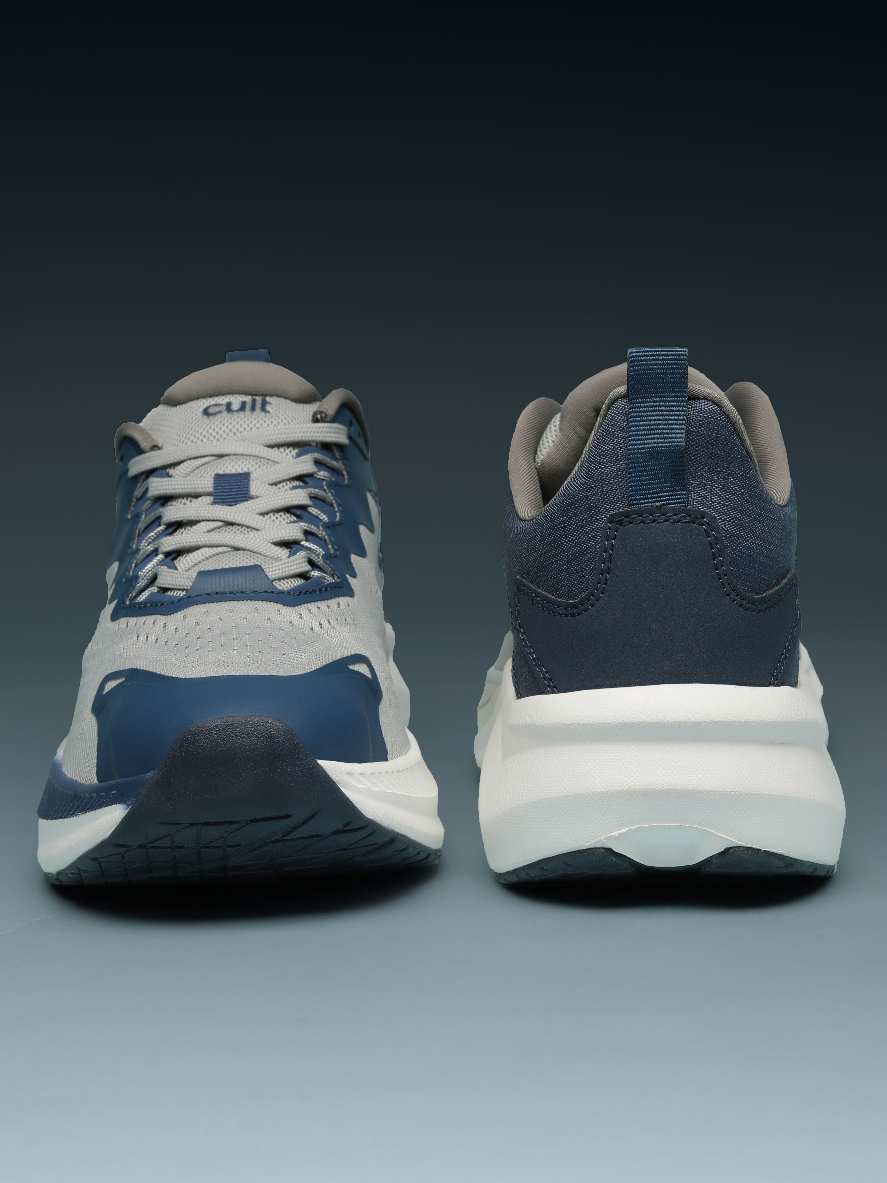 cult Men's Zeon Running Shoes - L.Grey/Teal