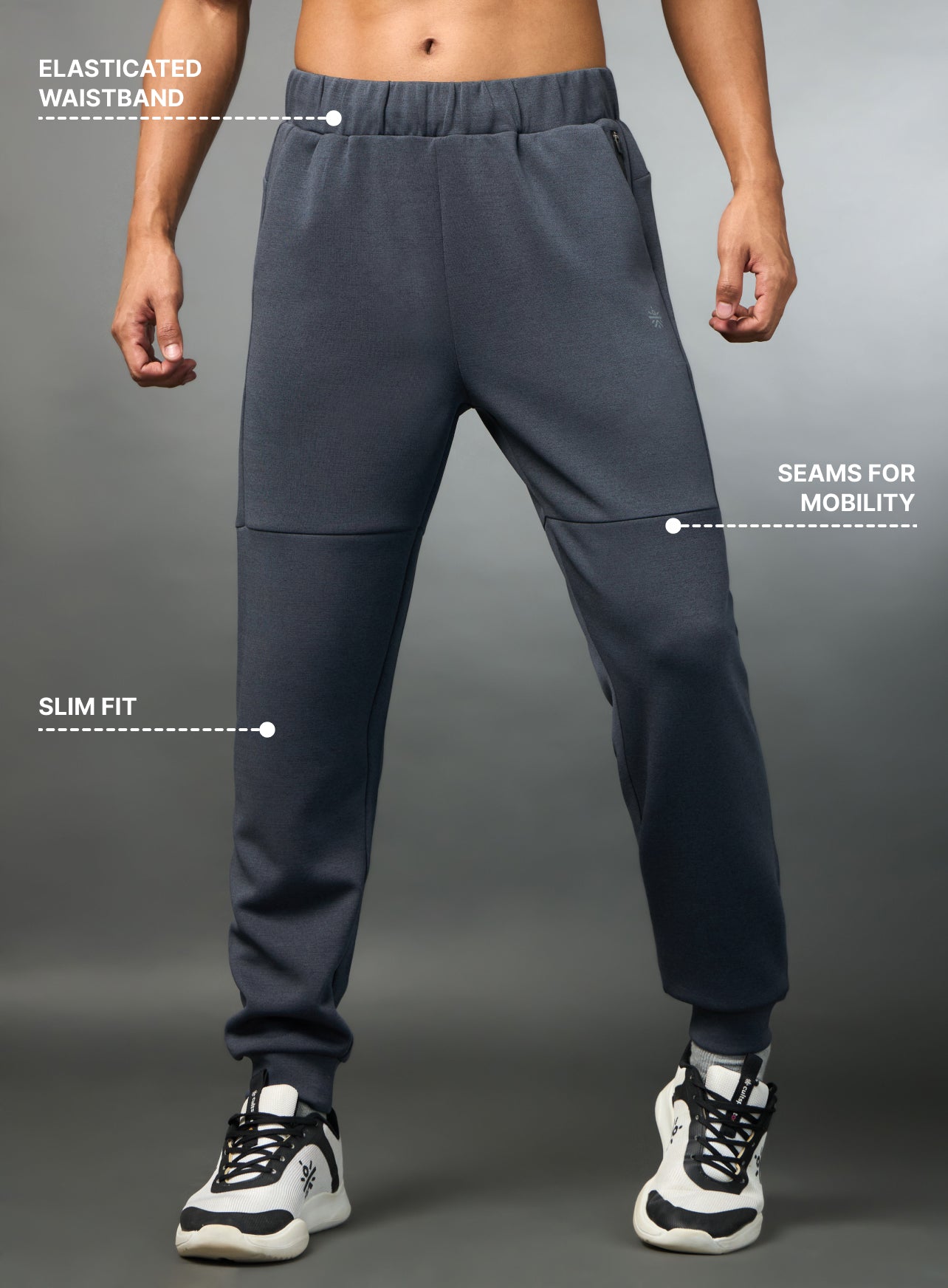 Men's Muscle Activate Grey Joggers