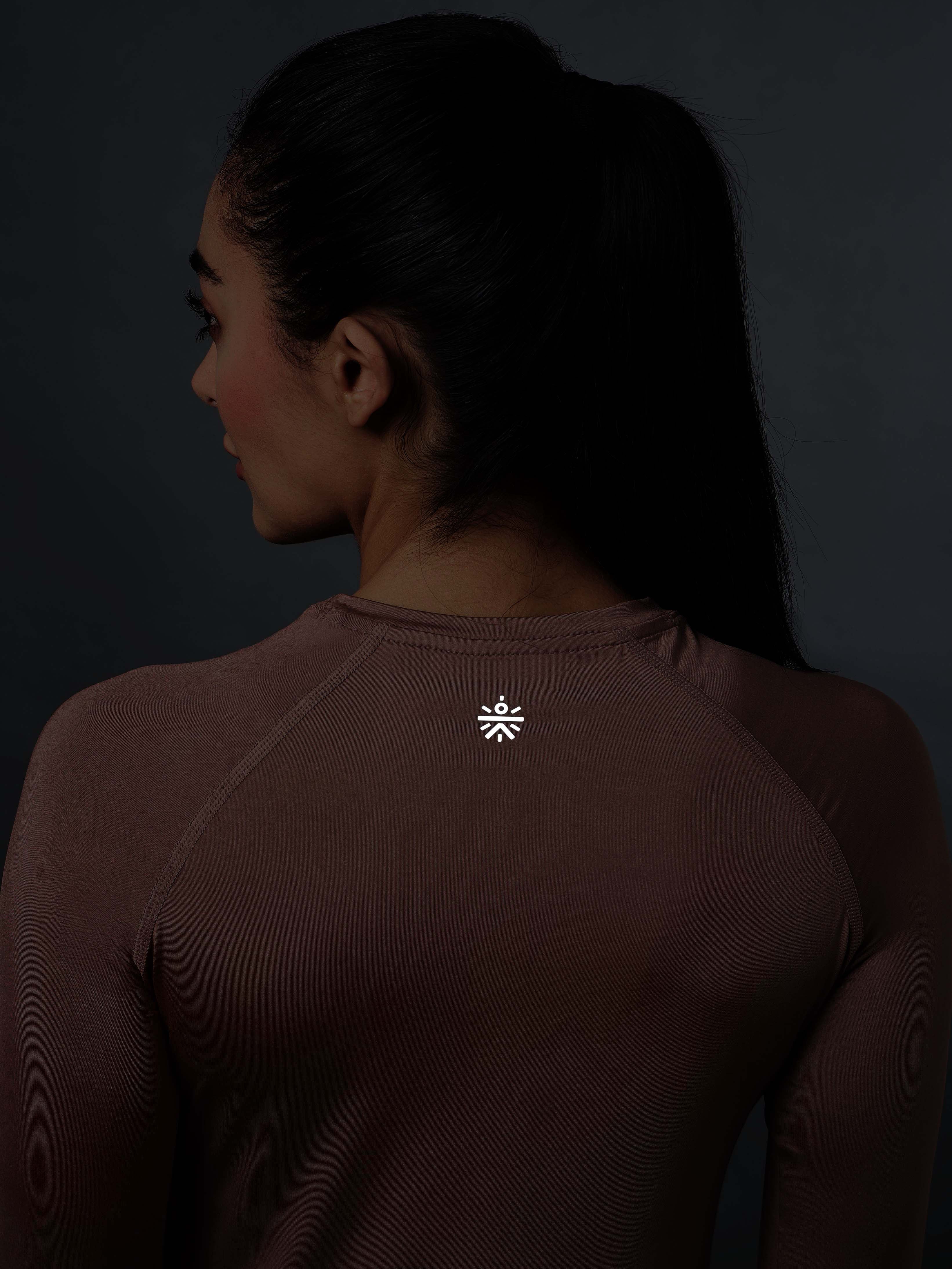 Women's Base Layer Pink Compression Running Top