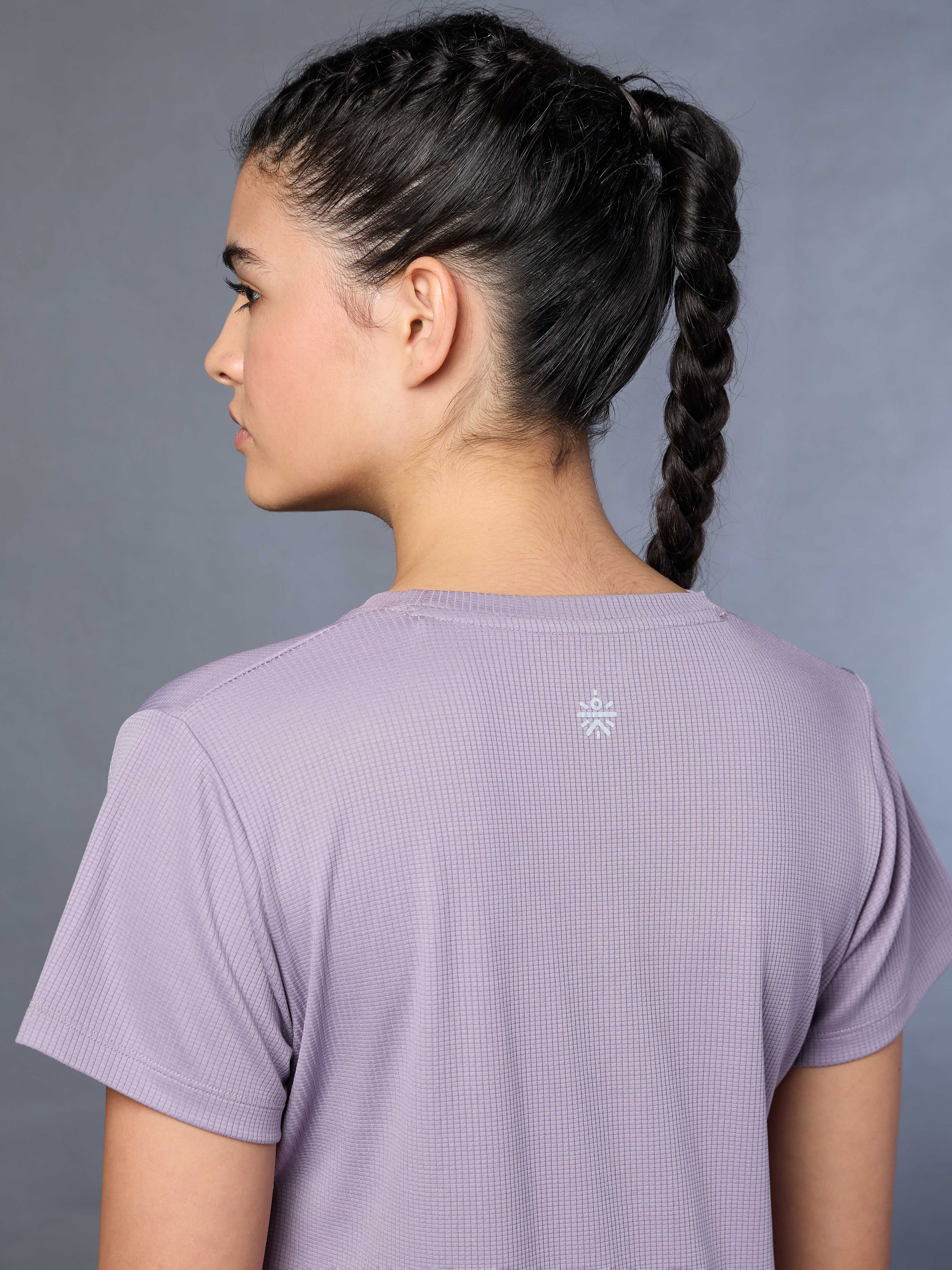 Women's Lavender Running Longline T-shirt