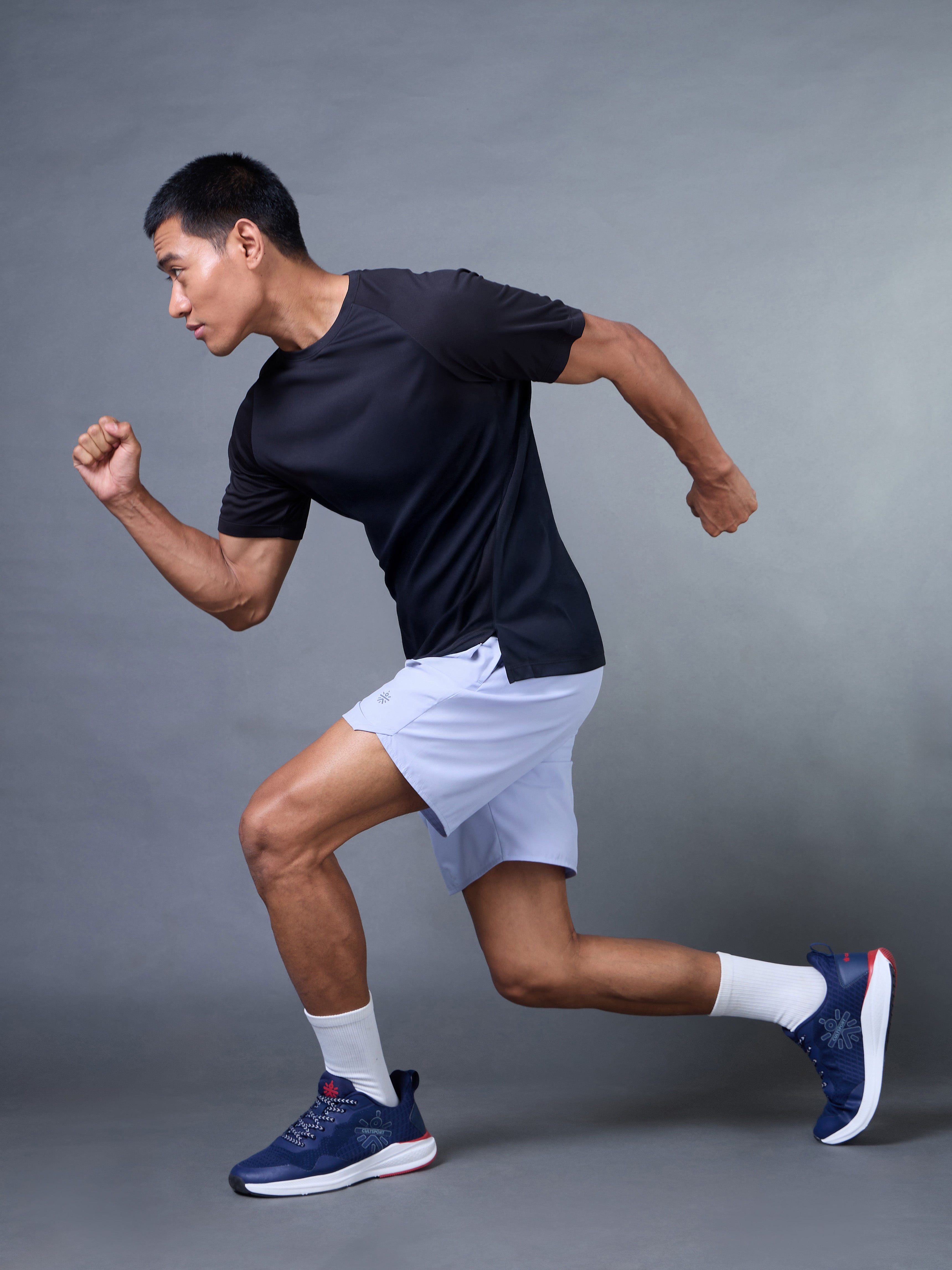 Men's Blue Iconic Running Shorts