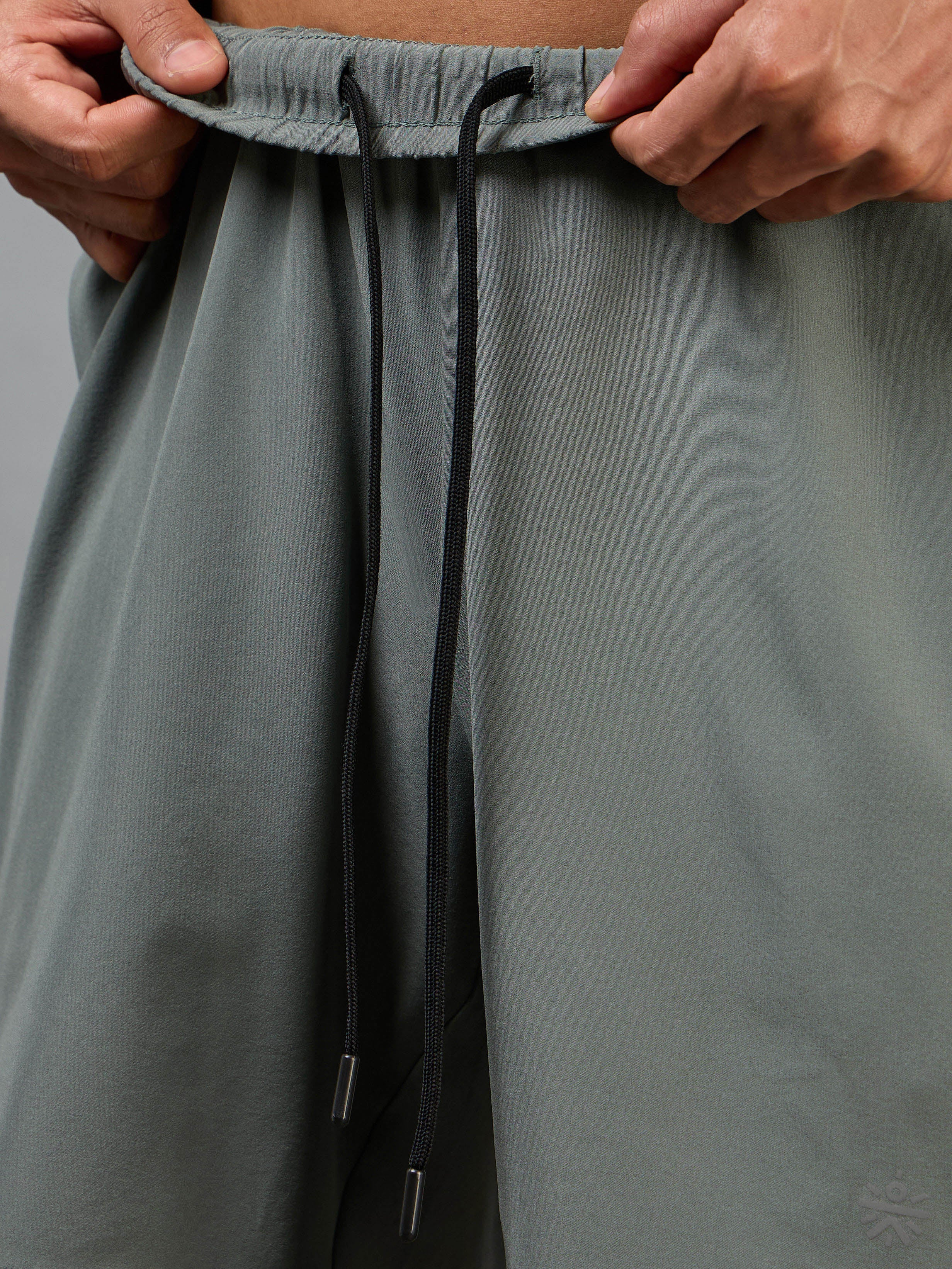 Men's Olive Iconic Running Shorts