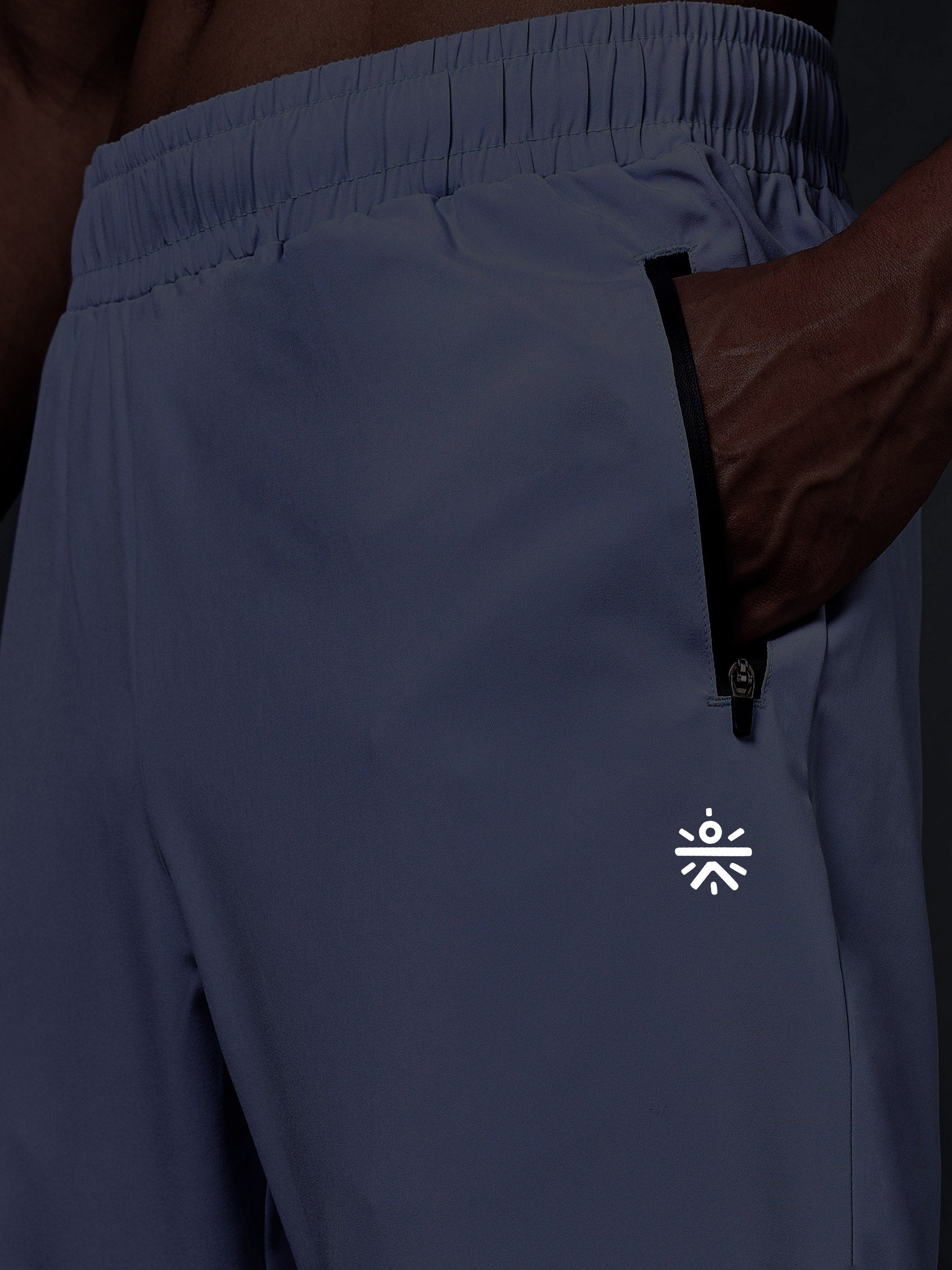 Men's Blue High Flex Training Performance Trackpants