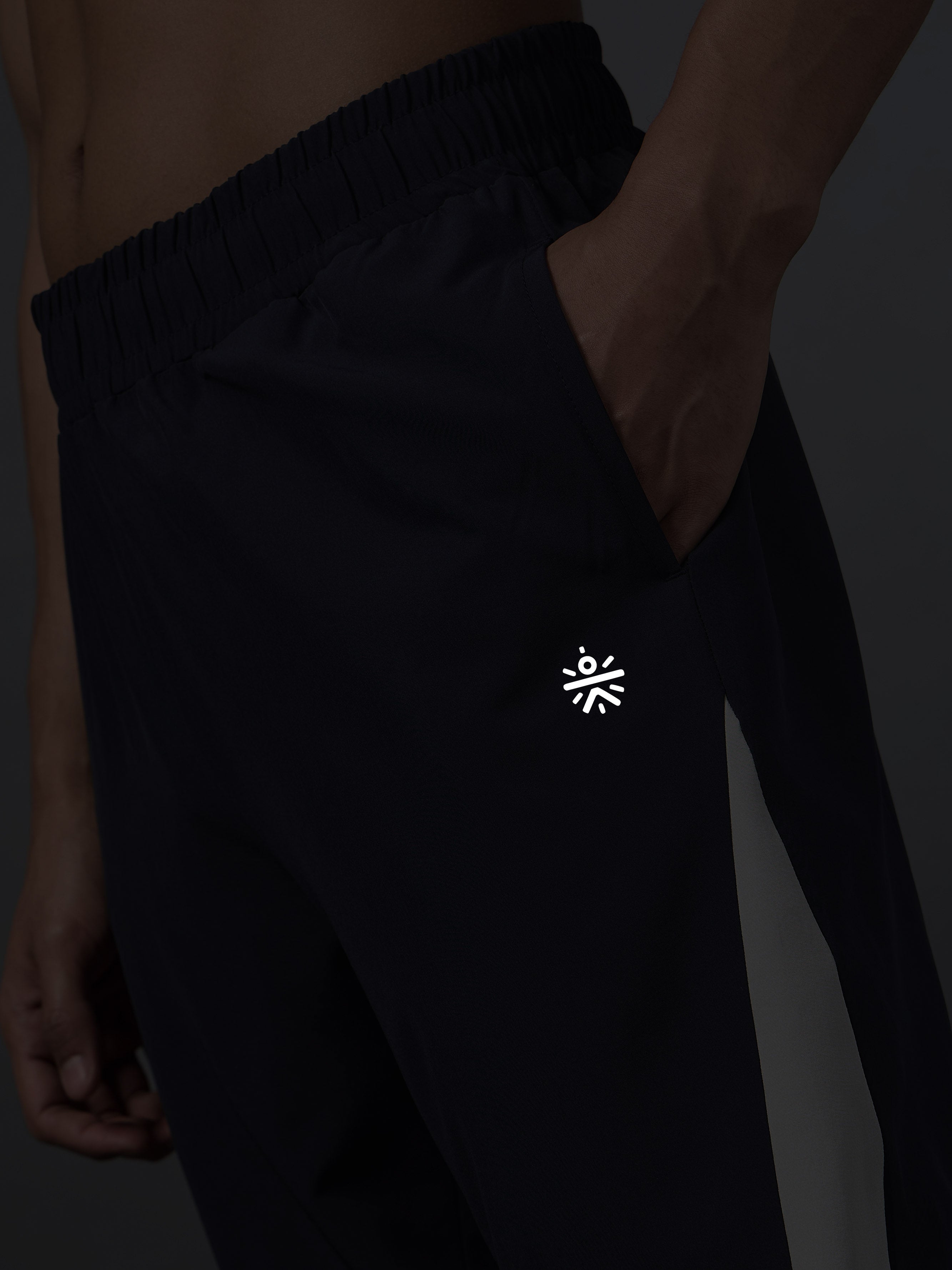 Men's Run Booster Navy Trackpants