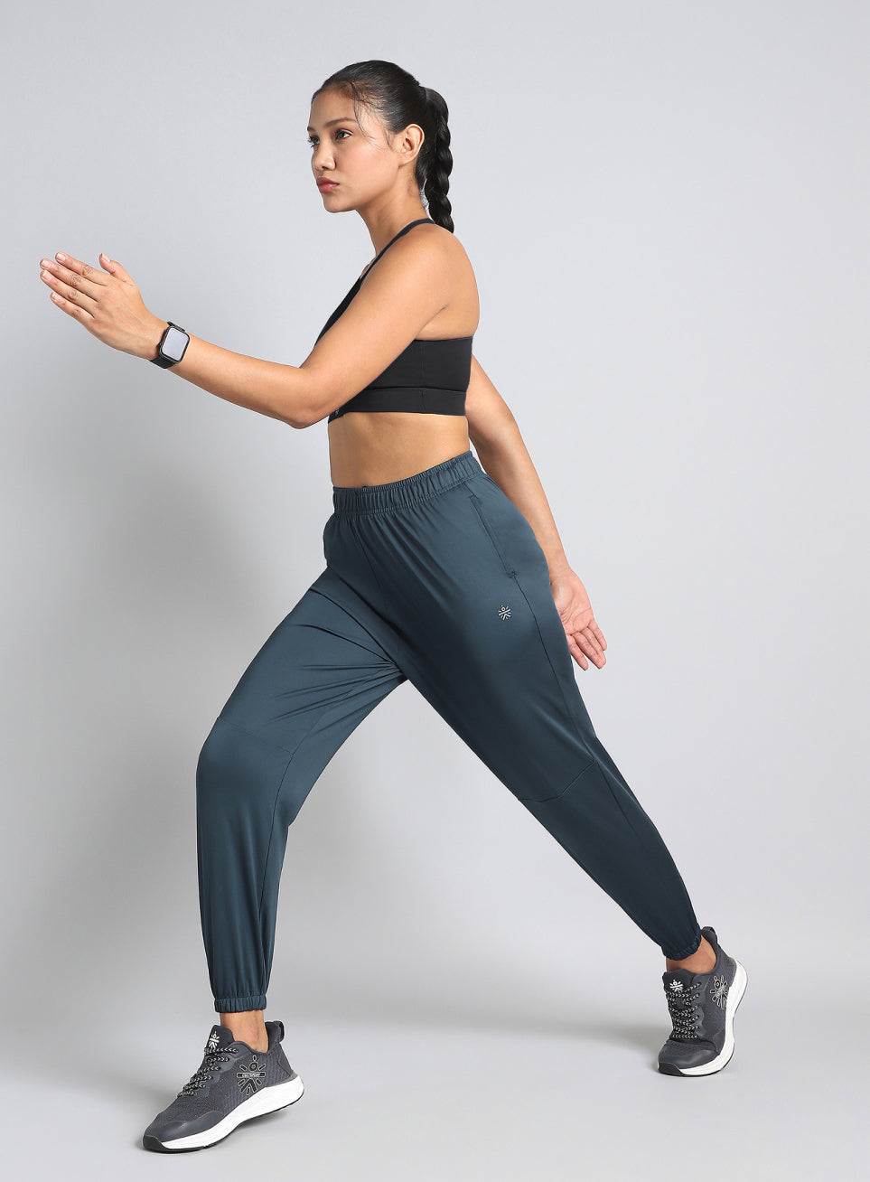 Women's Deep Teal Running Essential Joggers