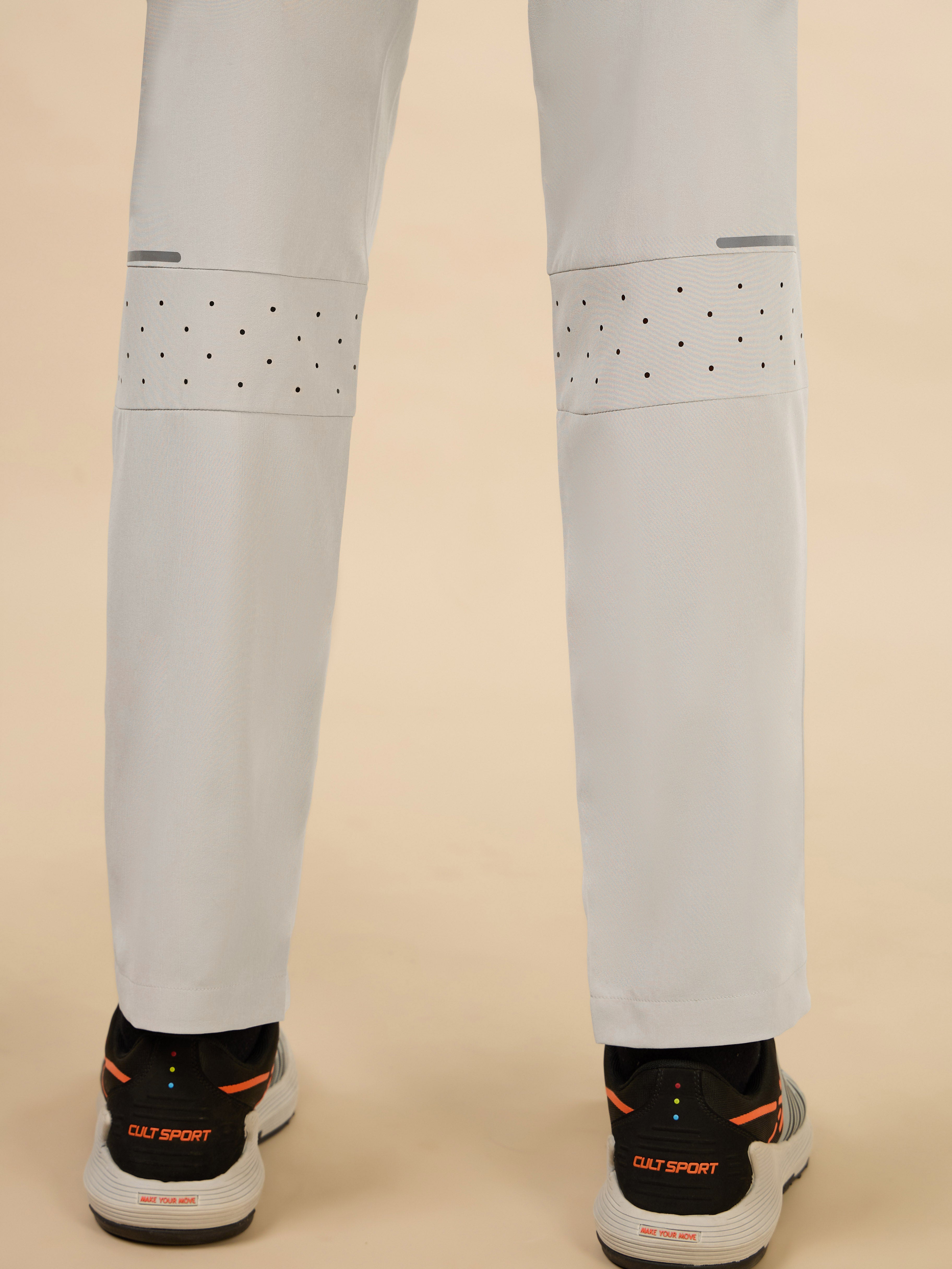 Men's Grey Train Out Premium Trackpants