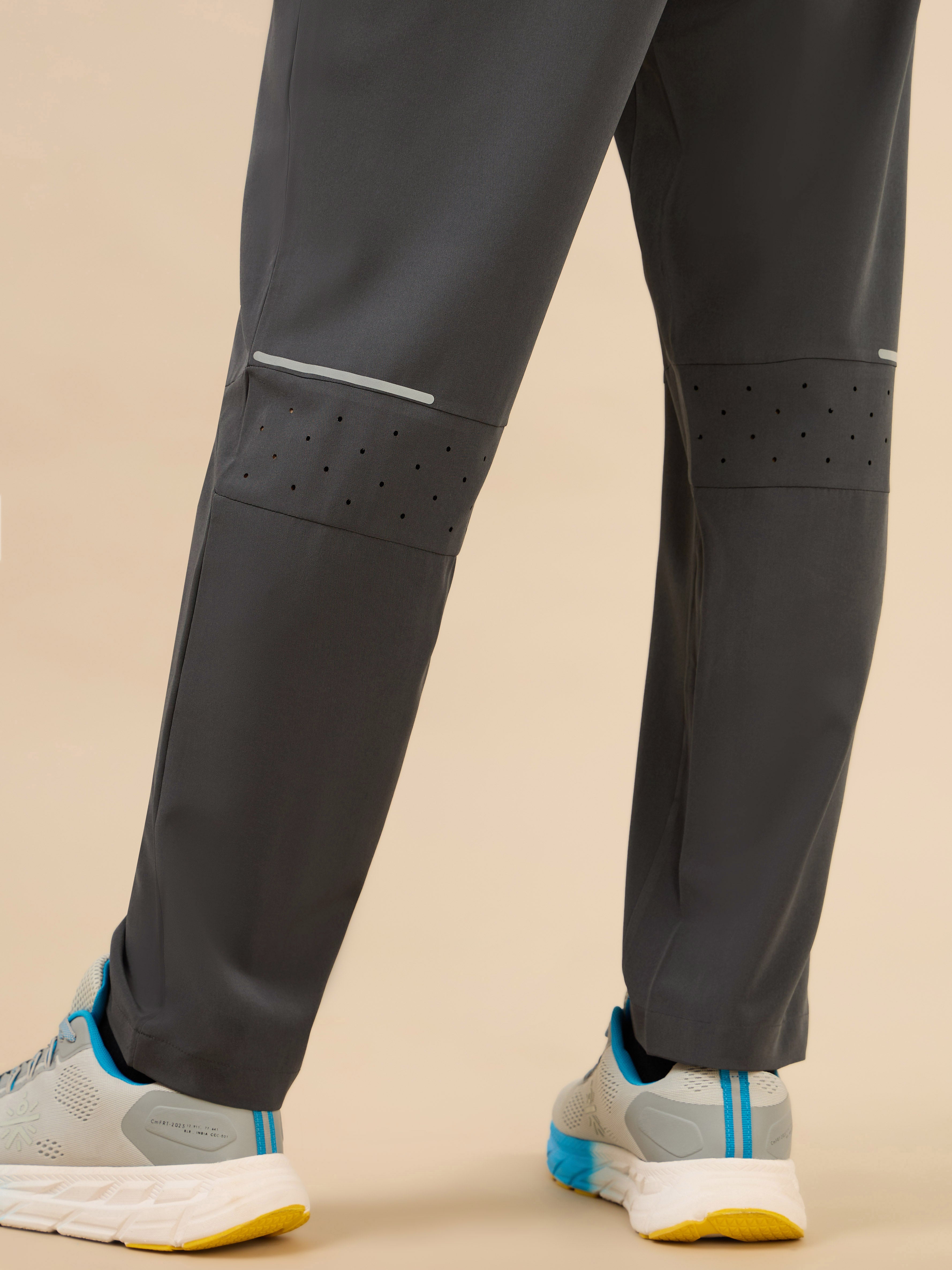 Men's Dark Grey Train Out Premium Trackpants