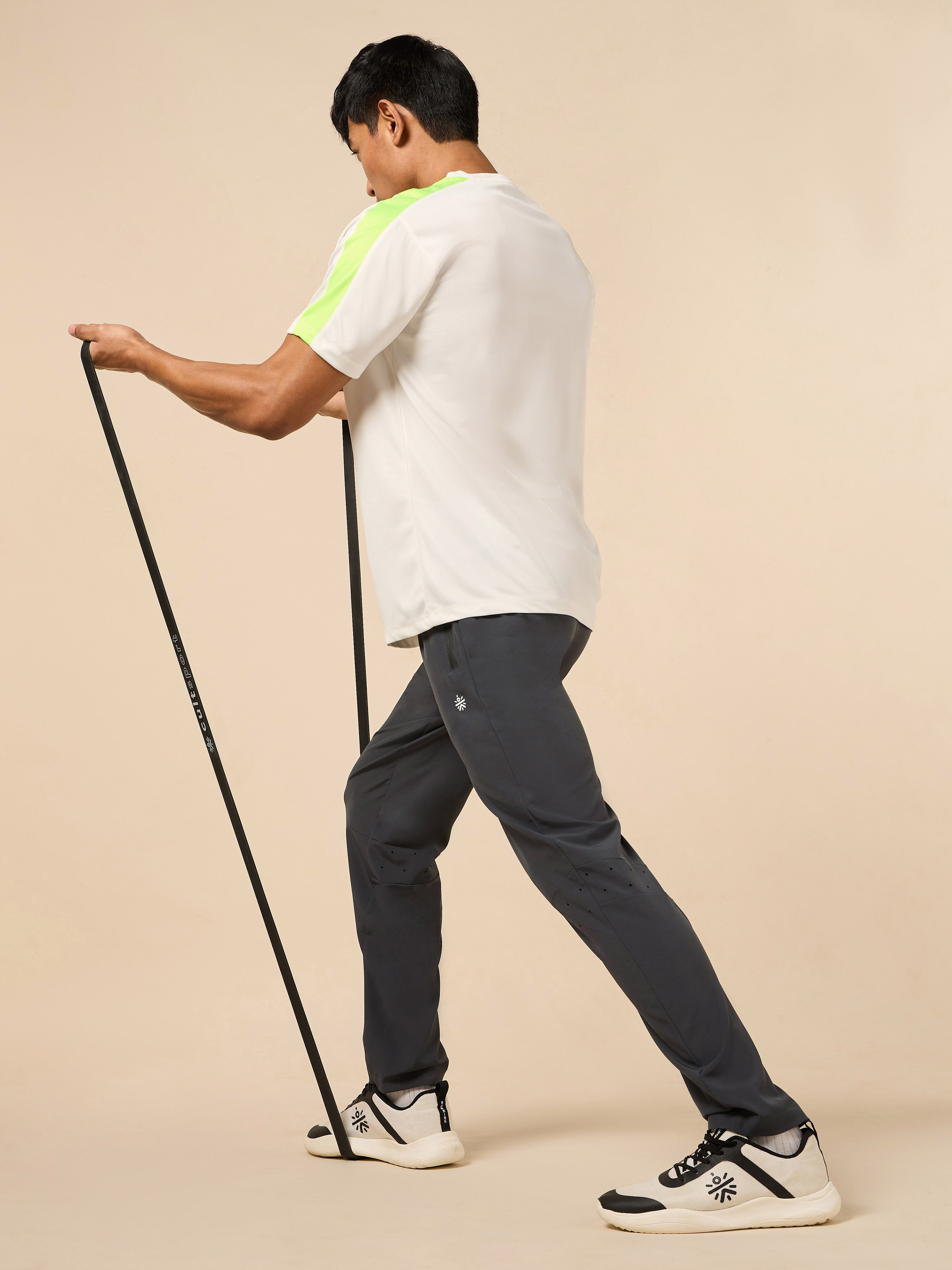 Men's Dark Grey High Flex Training Performance Pants