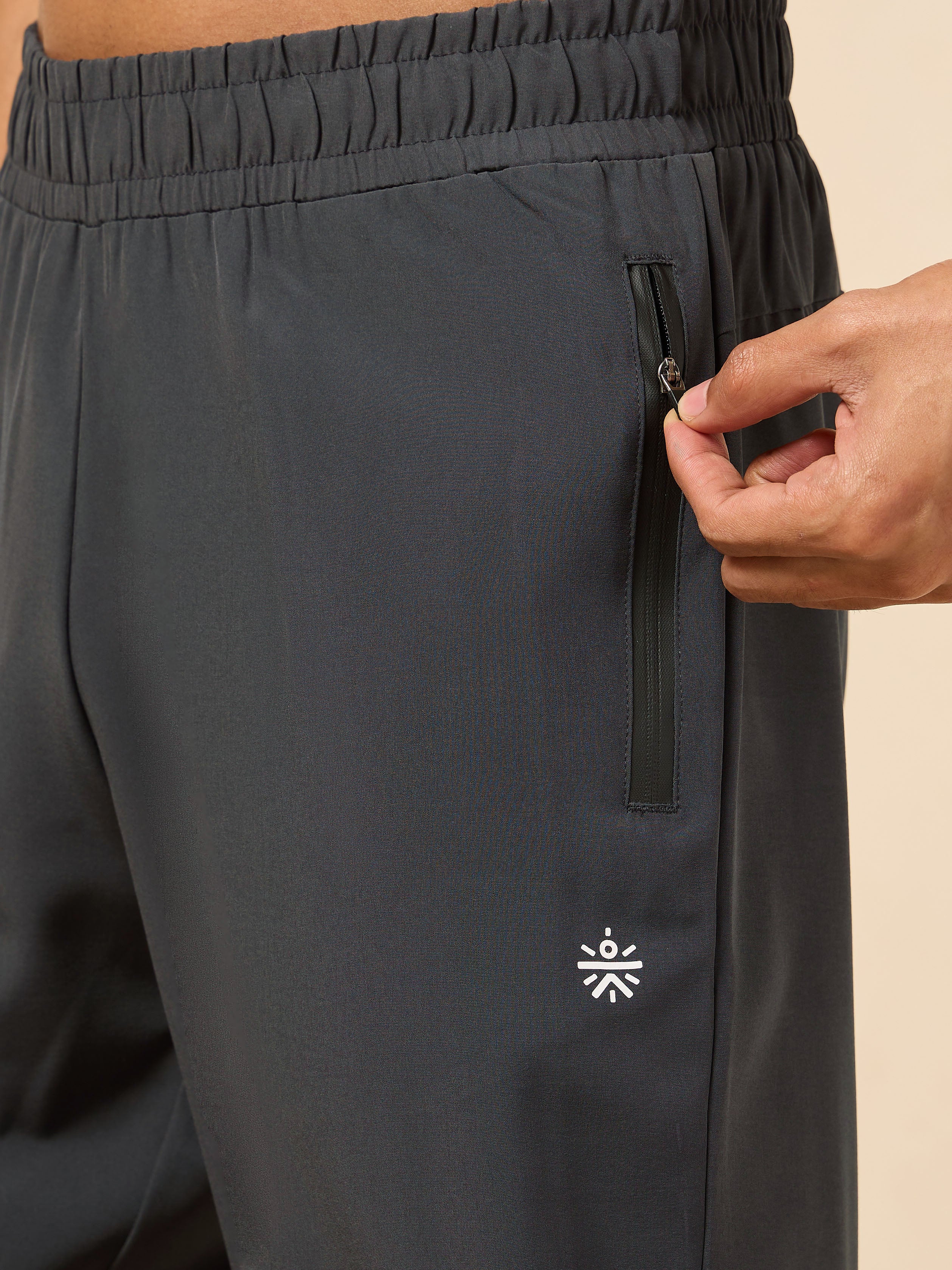 Men's Dark Grey High Flex Training Performance Pants