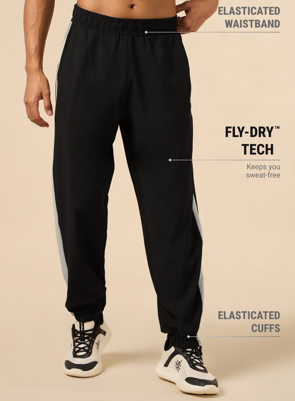 Men's Black Workout Joggers