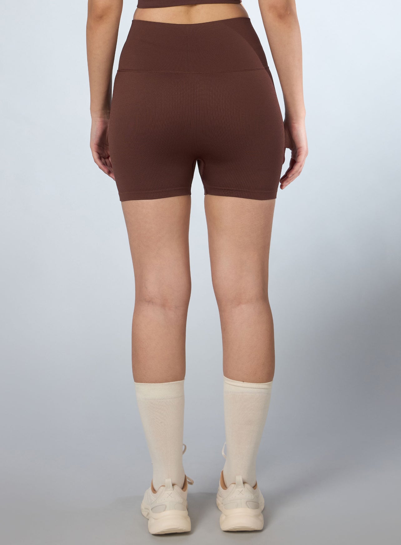 Women's Brown Momentum Seamless Shorts