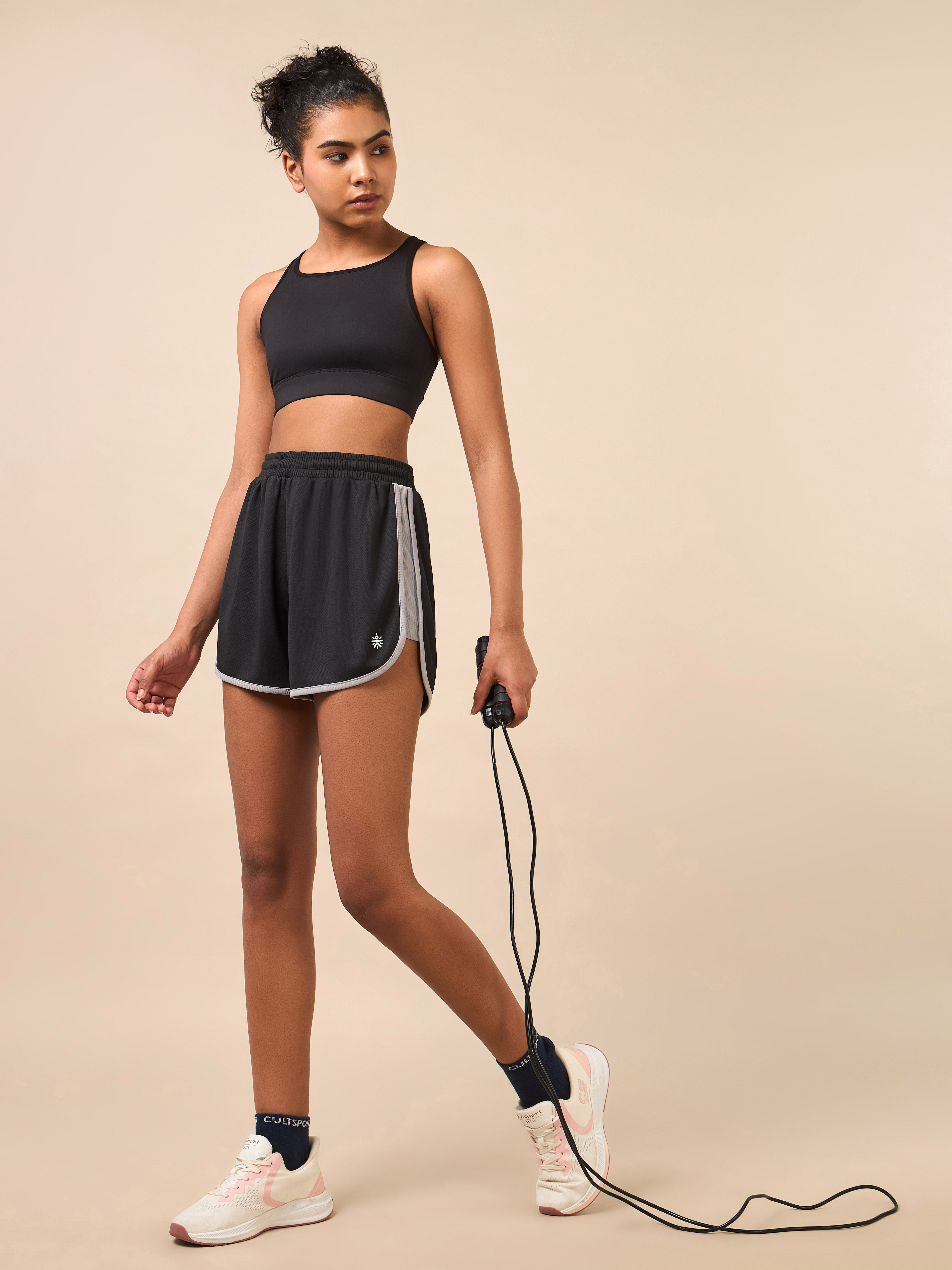 Women's Black Flex Shorts