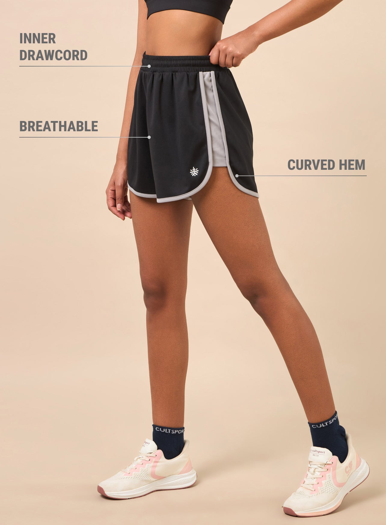 Women's Black Flex Shorts