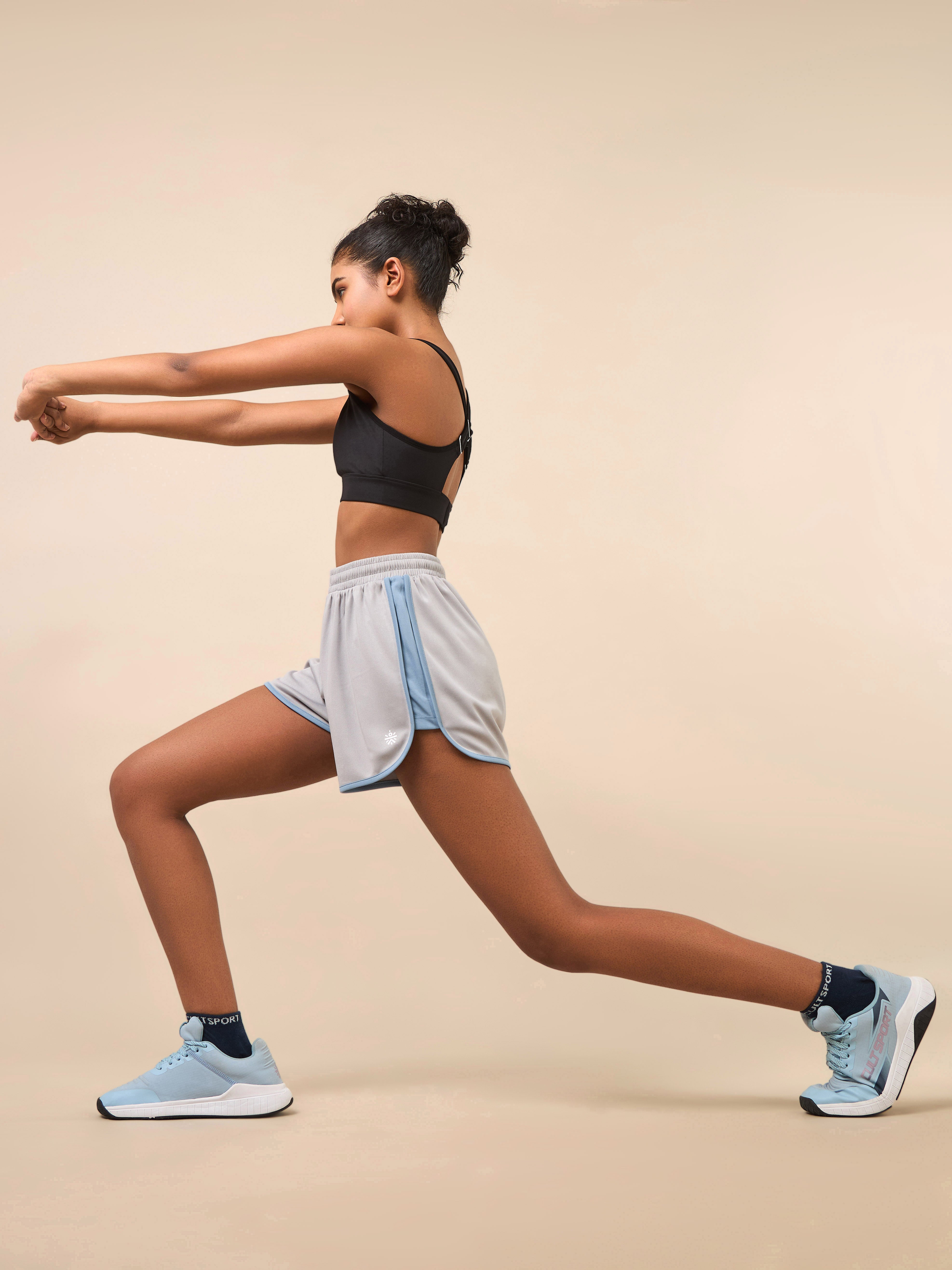 Women's Grey Flex Shorts