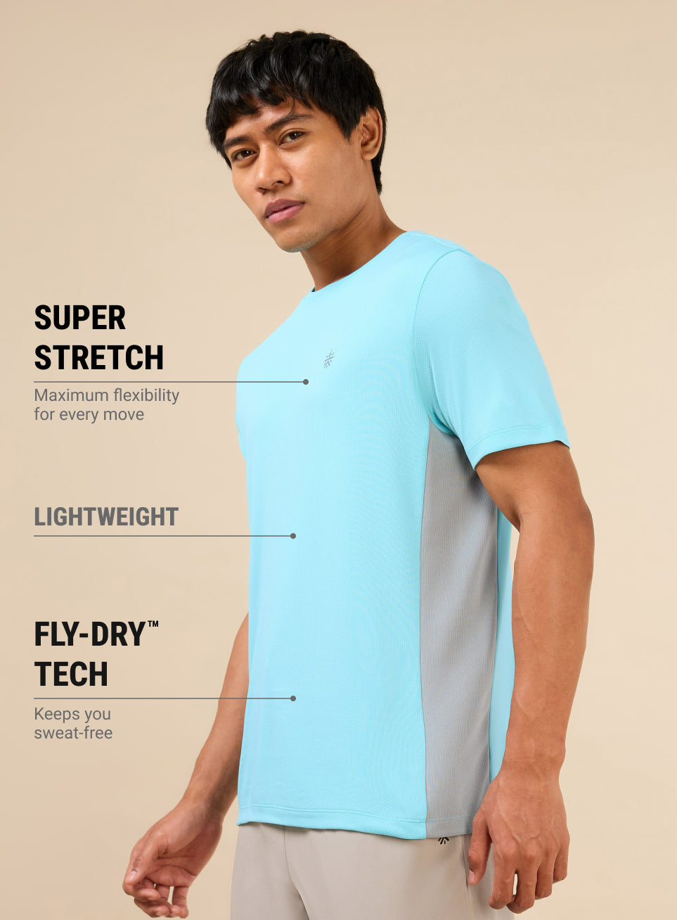 Men's Blue Optimal Strength Training T-shirt