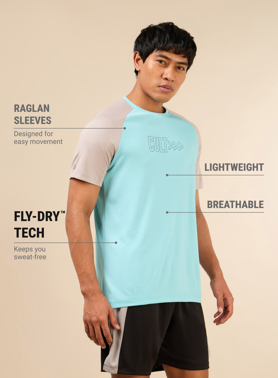 Men's Blue Fit First Training T-shirt