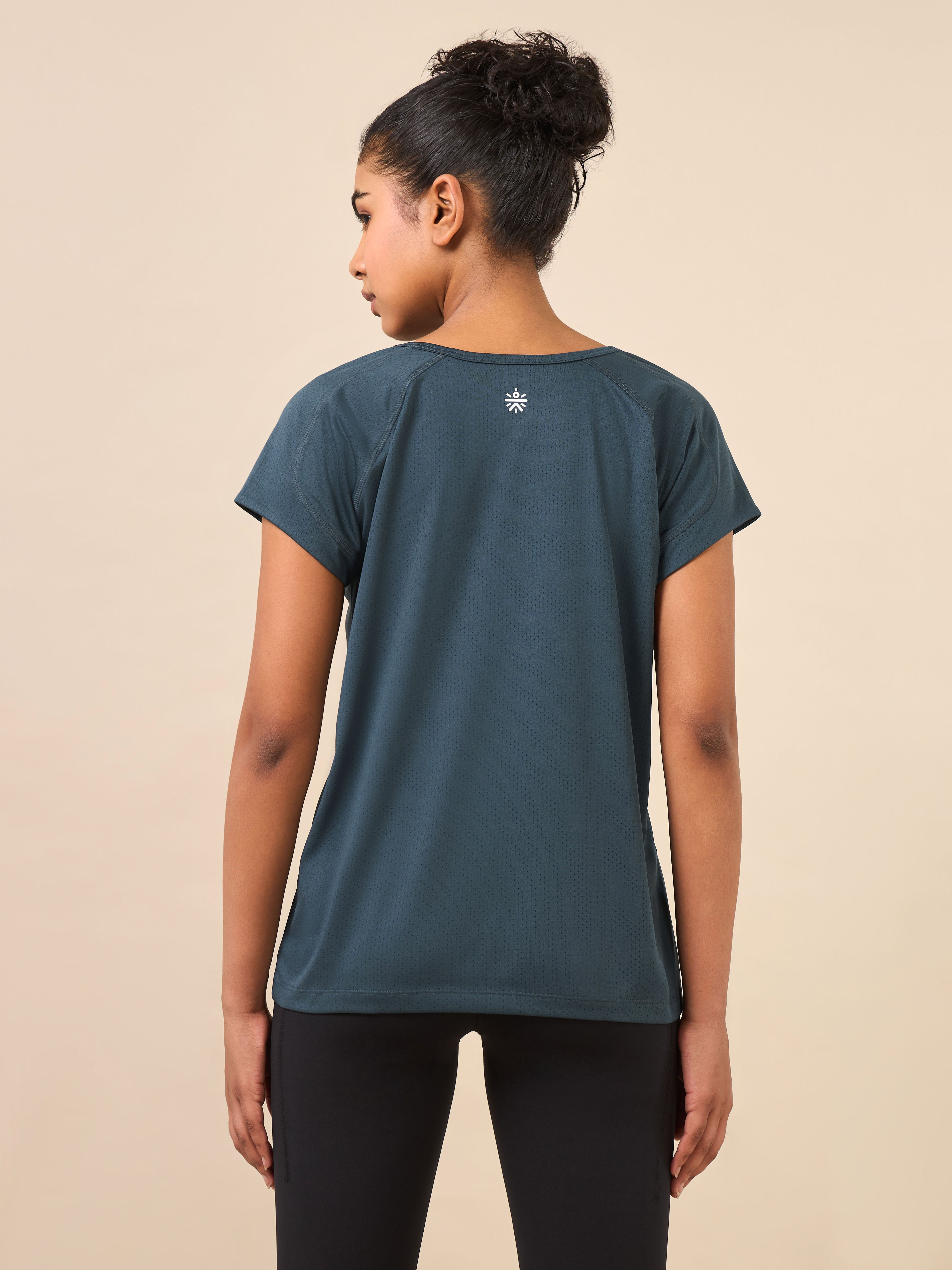 Women's Teal Synergy Performance Top