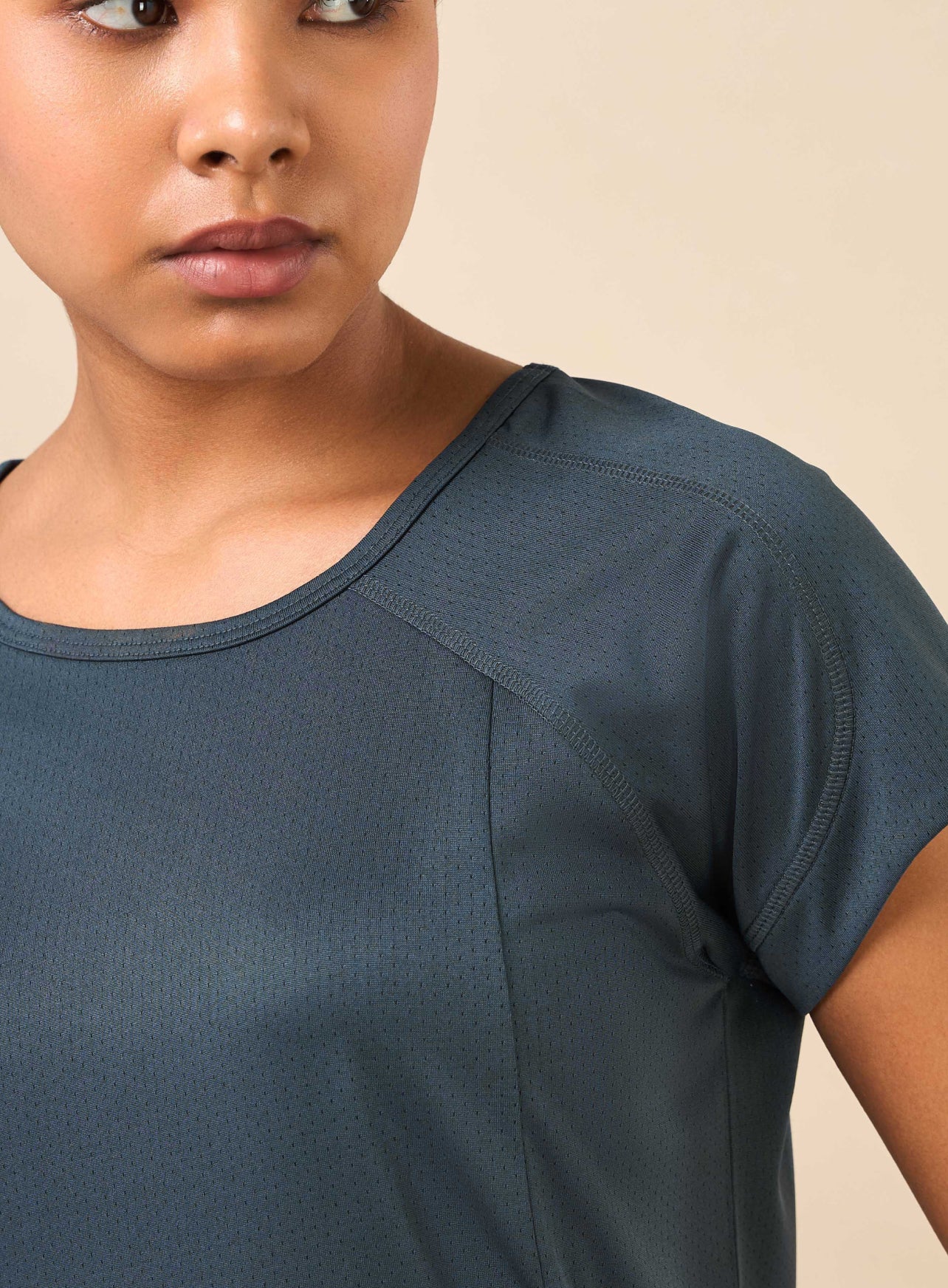 Women's Teal Synergy Performance Top