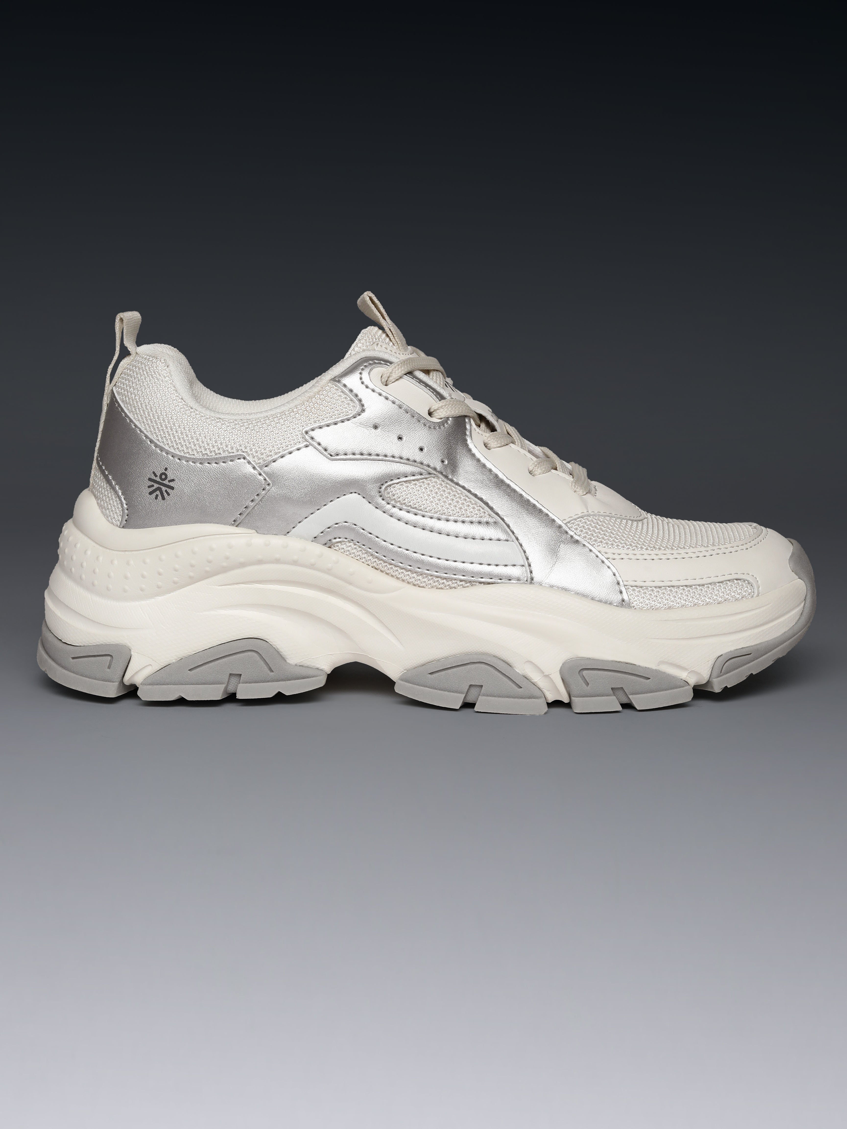 cult Women's Luna Sneakers - Off White/Silver