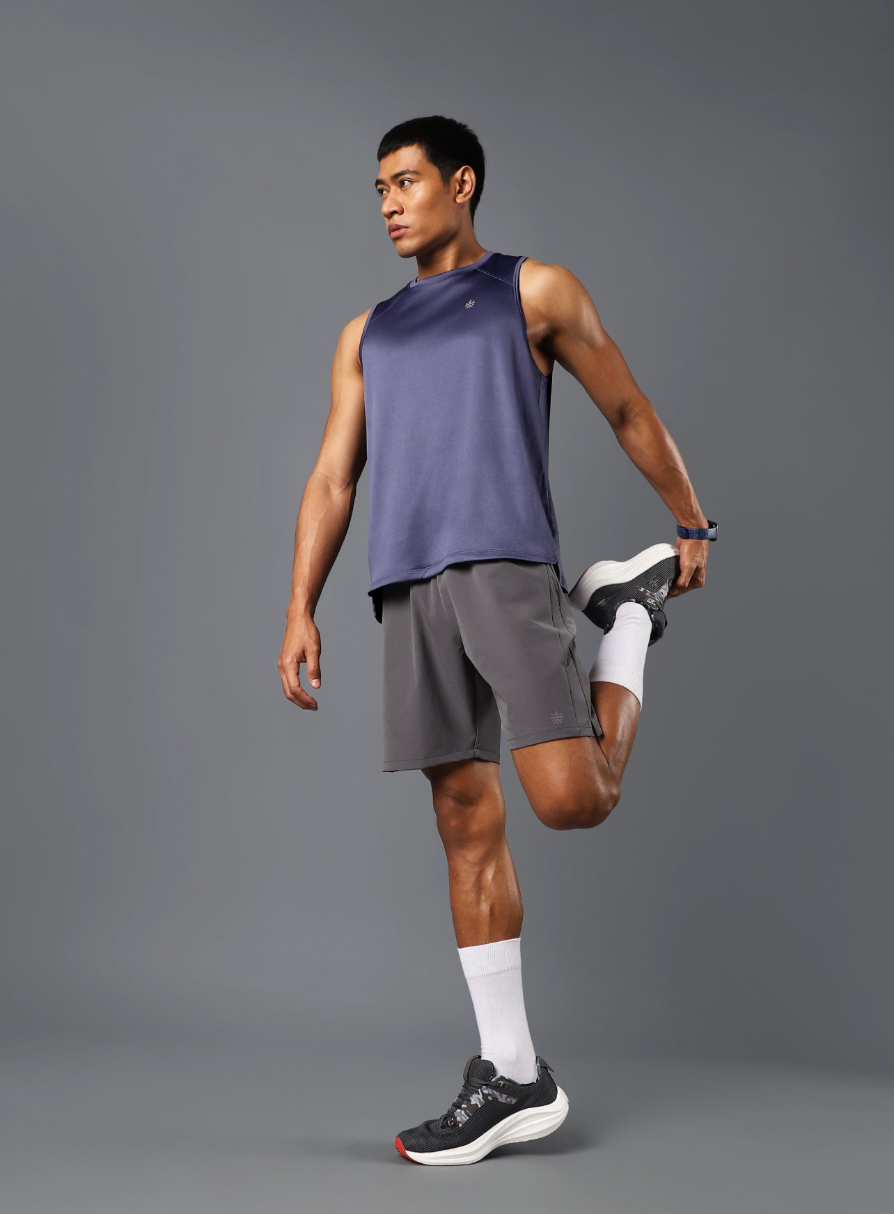 Men's Purple Runner's Pro Tank