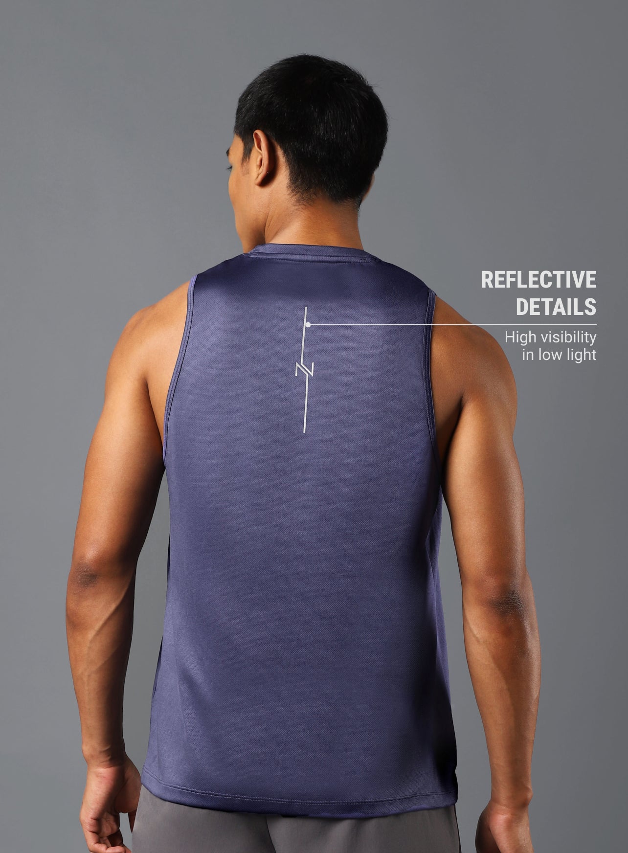 Men's Purple Runner's Pro Tank