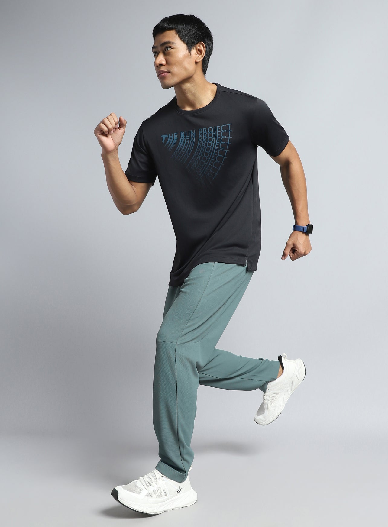 Men's Black The Run Project T-shirt