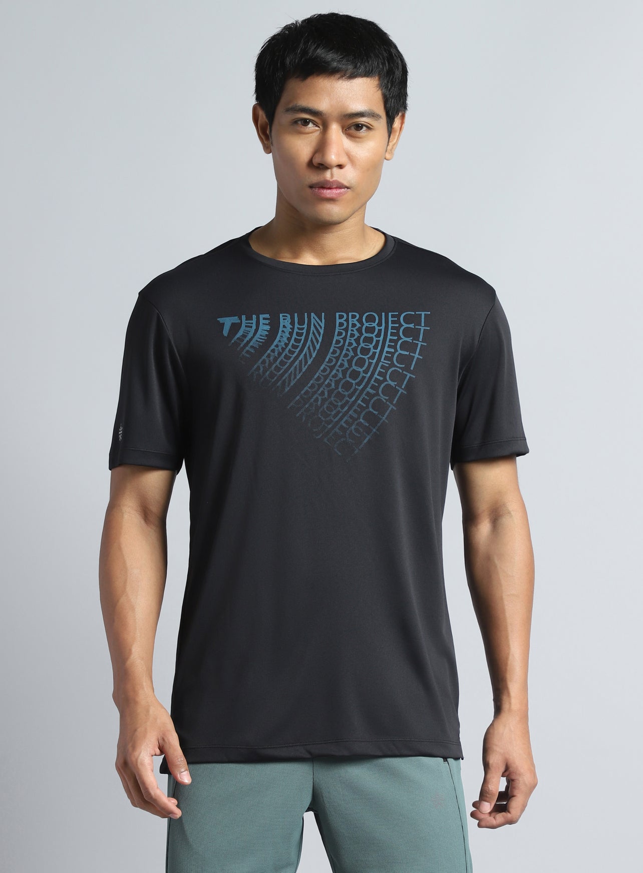 Men's Black The Run Project T-shirt