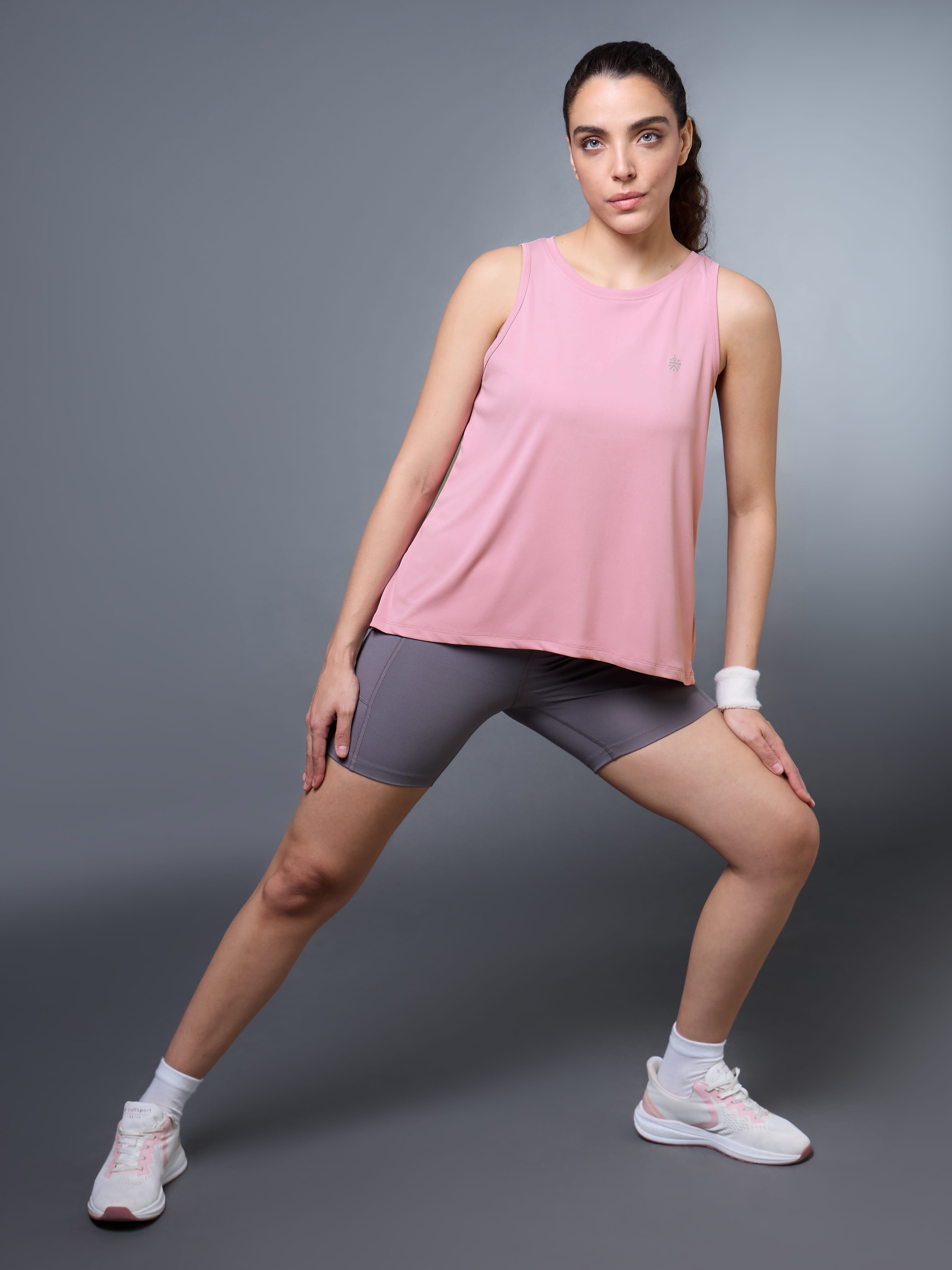 Women's Pink Run Forward Tank