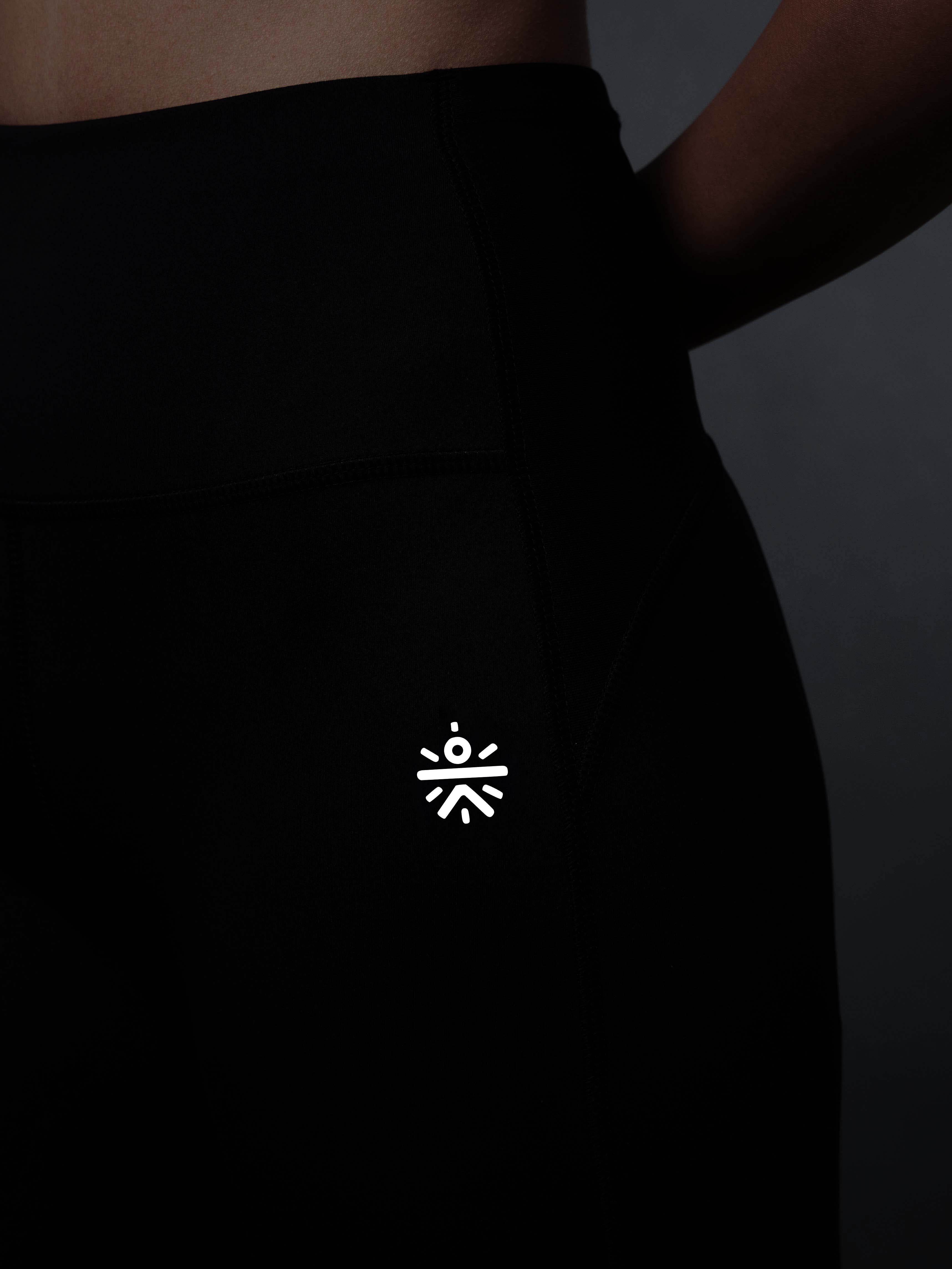 Women's Black Run Forward Tights