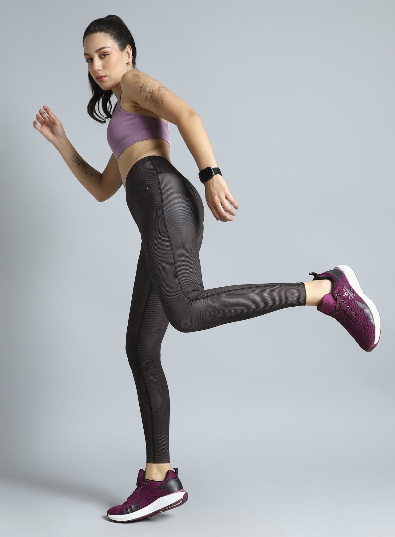 Women's Black Urban Camo Running COMFlex Tights