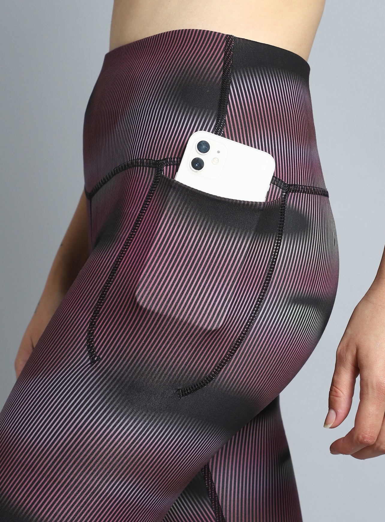 Women's Pink Energy Map All Over Print COMFlex Tights