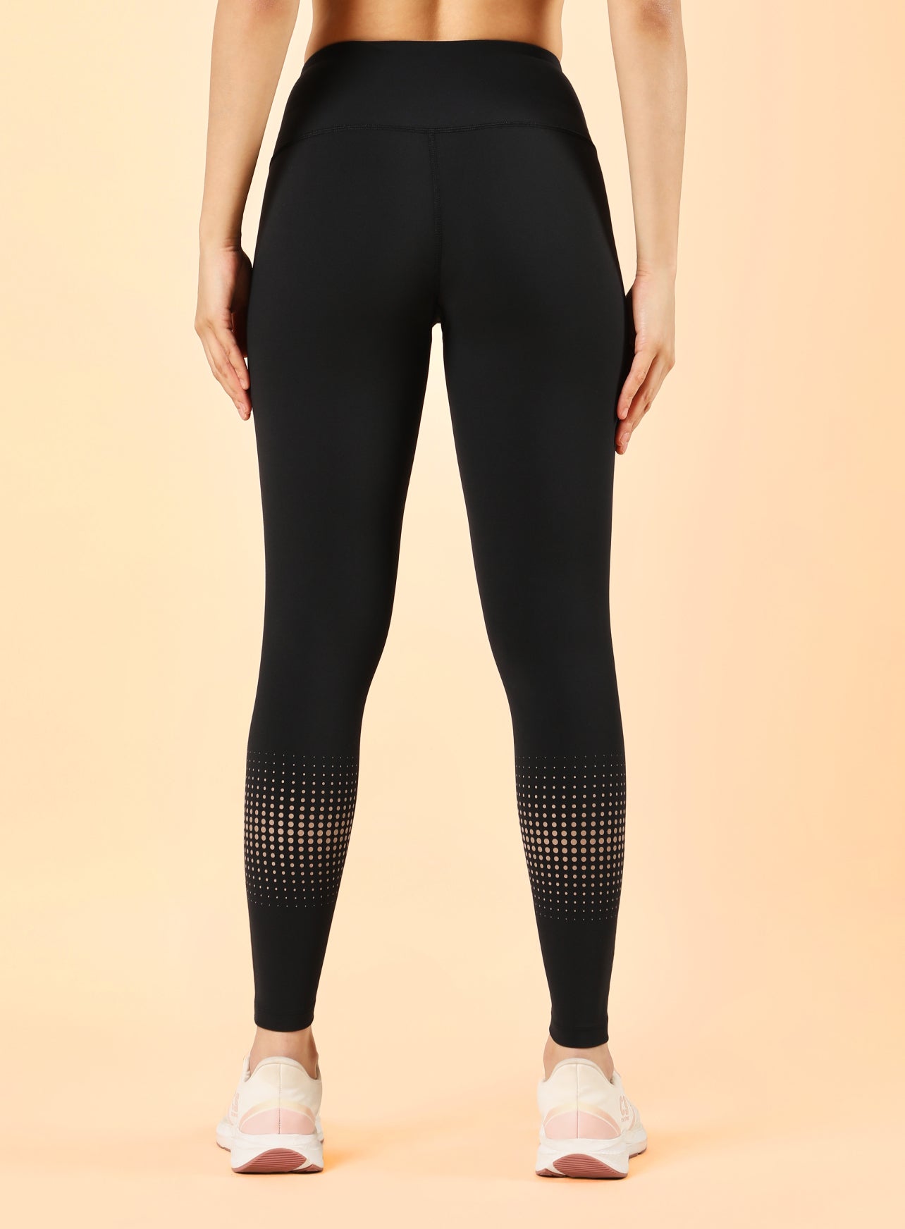 Women's Black Energy Map Printed COMFlex Tights