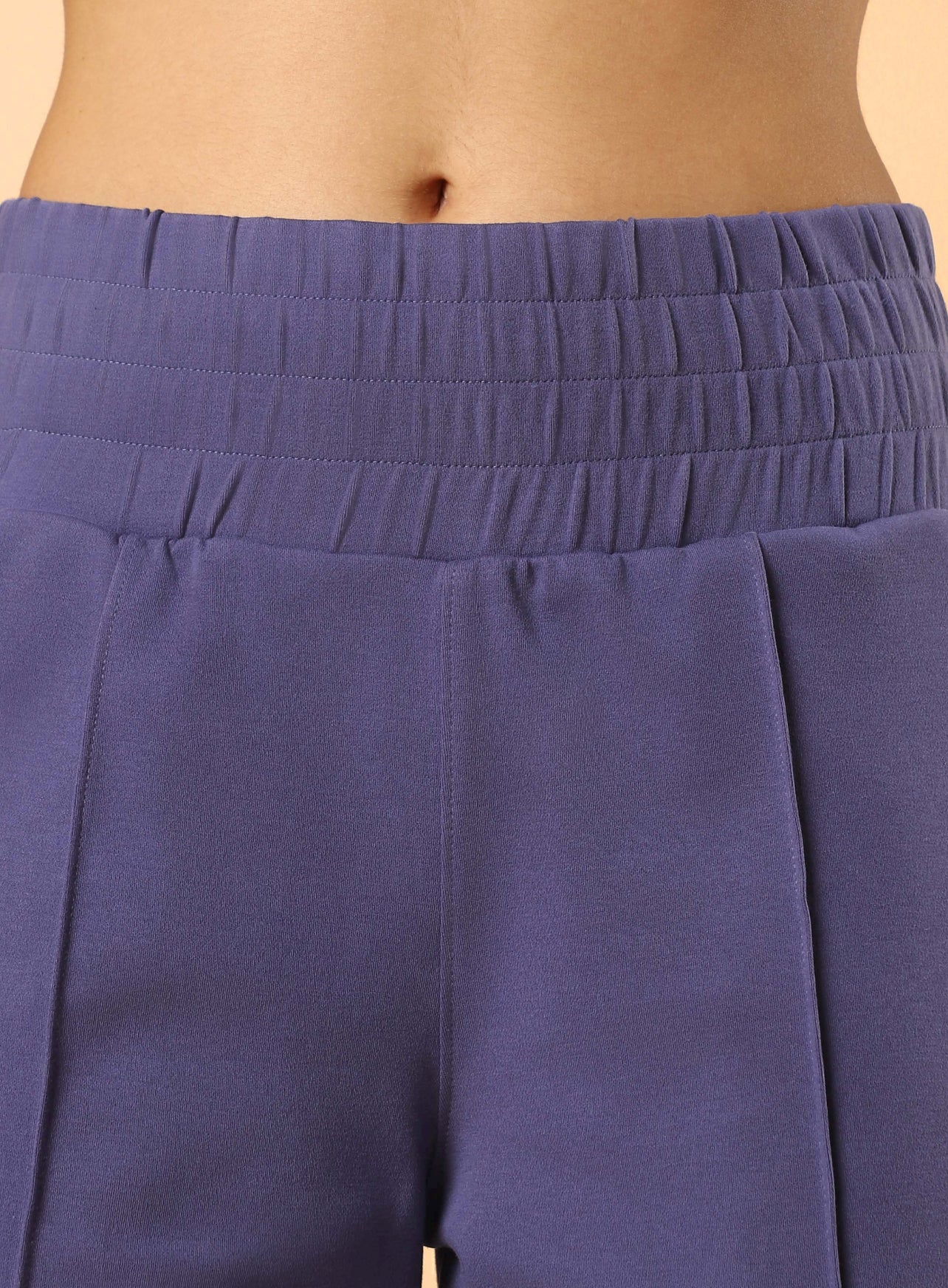 Women's Navy Flex Premium Wide Leg High Waist Pants