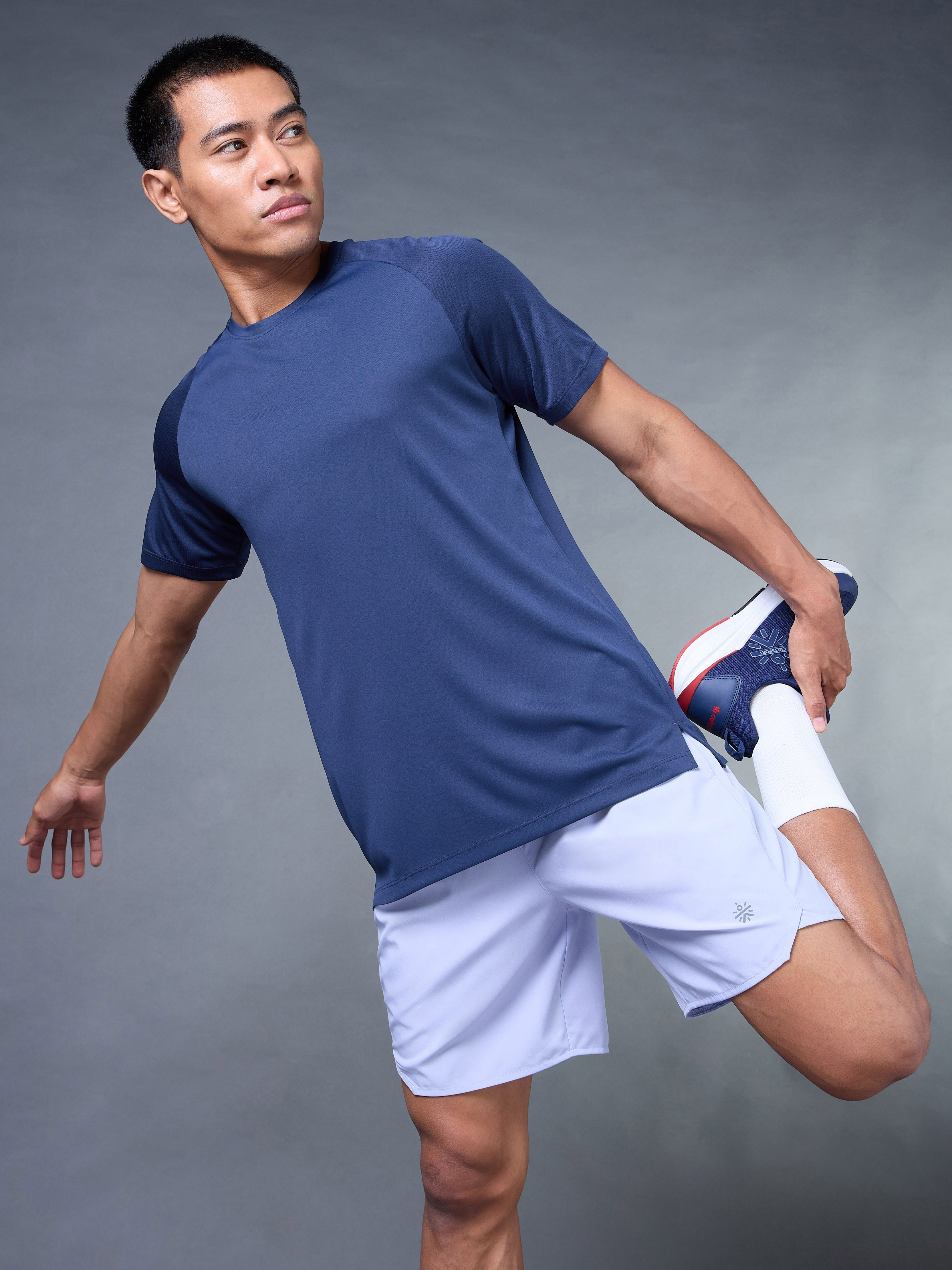 Men's Navy Run Elevate T-shirt