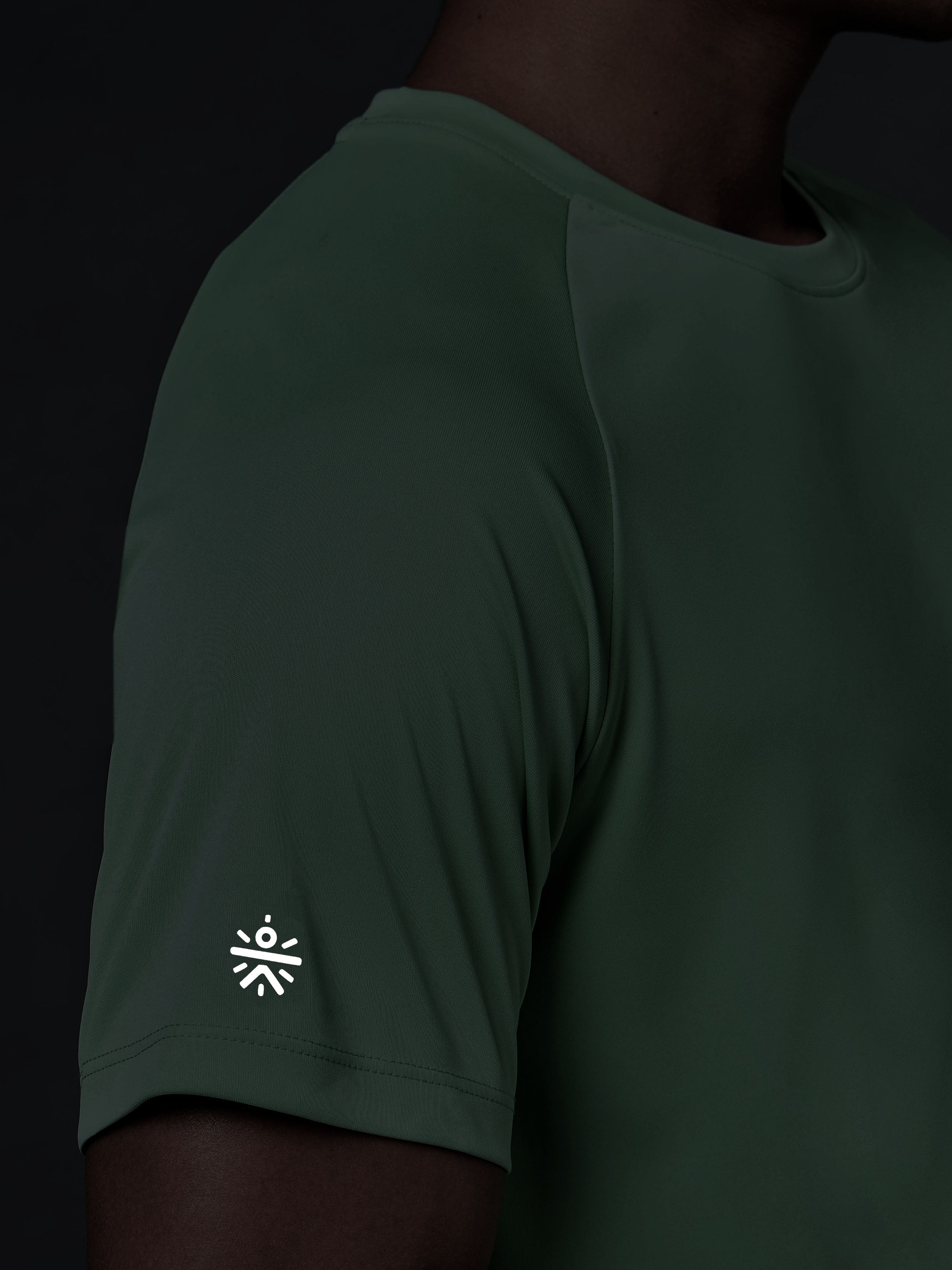 Men's Green Runner's Pro T-shirt