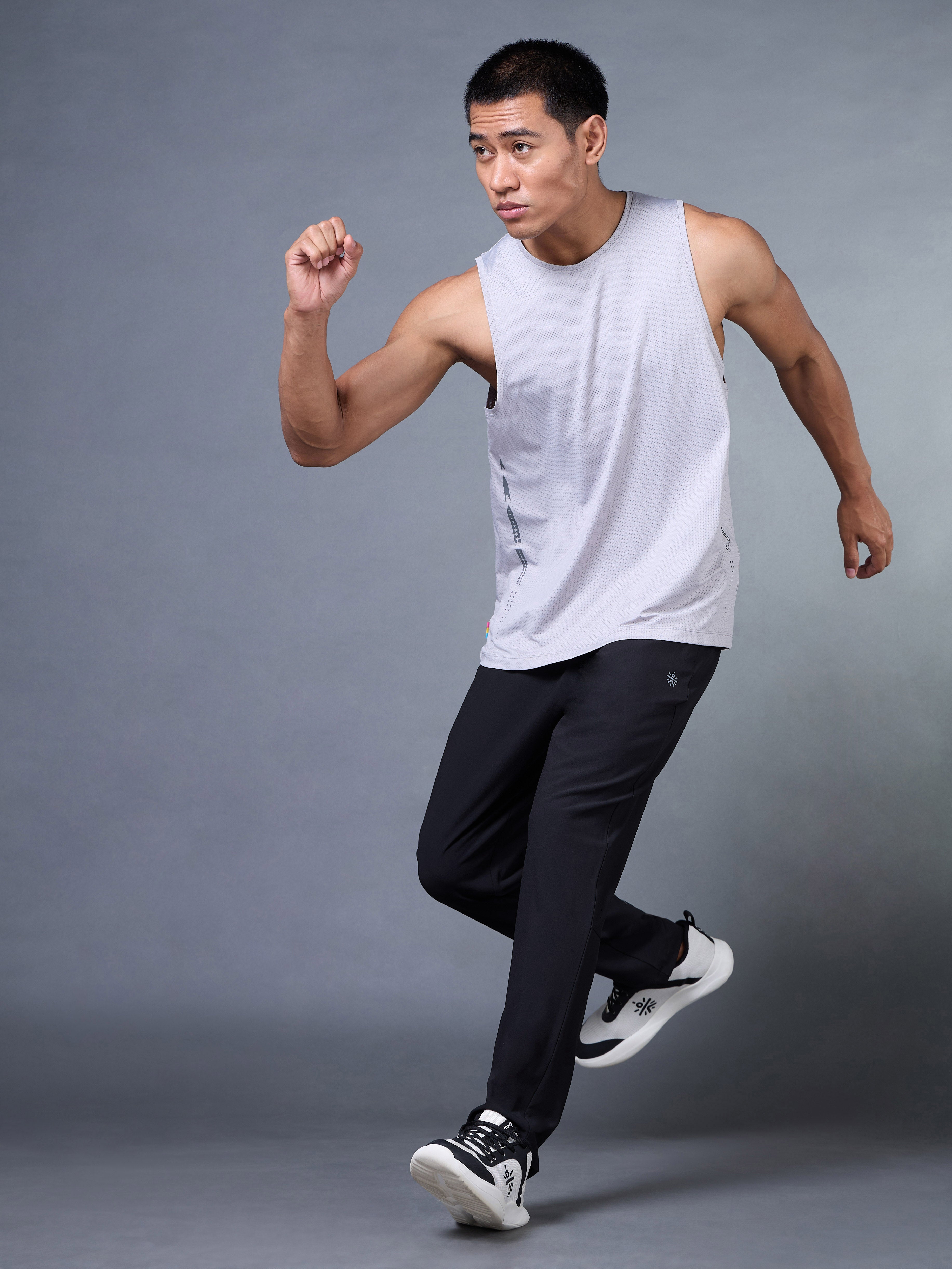 Men's Black Impact Running Trackpants