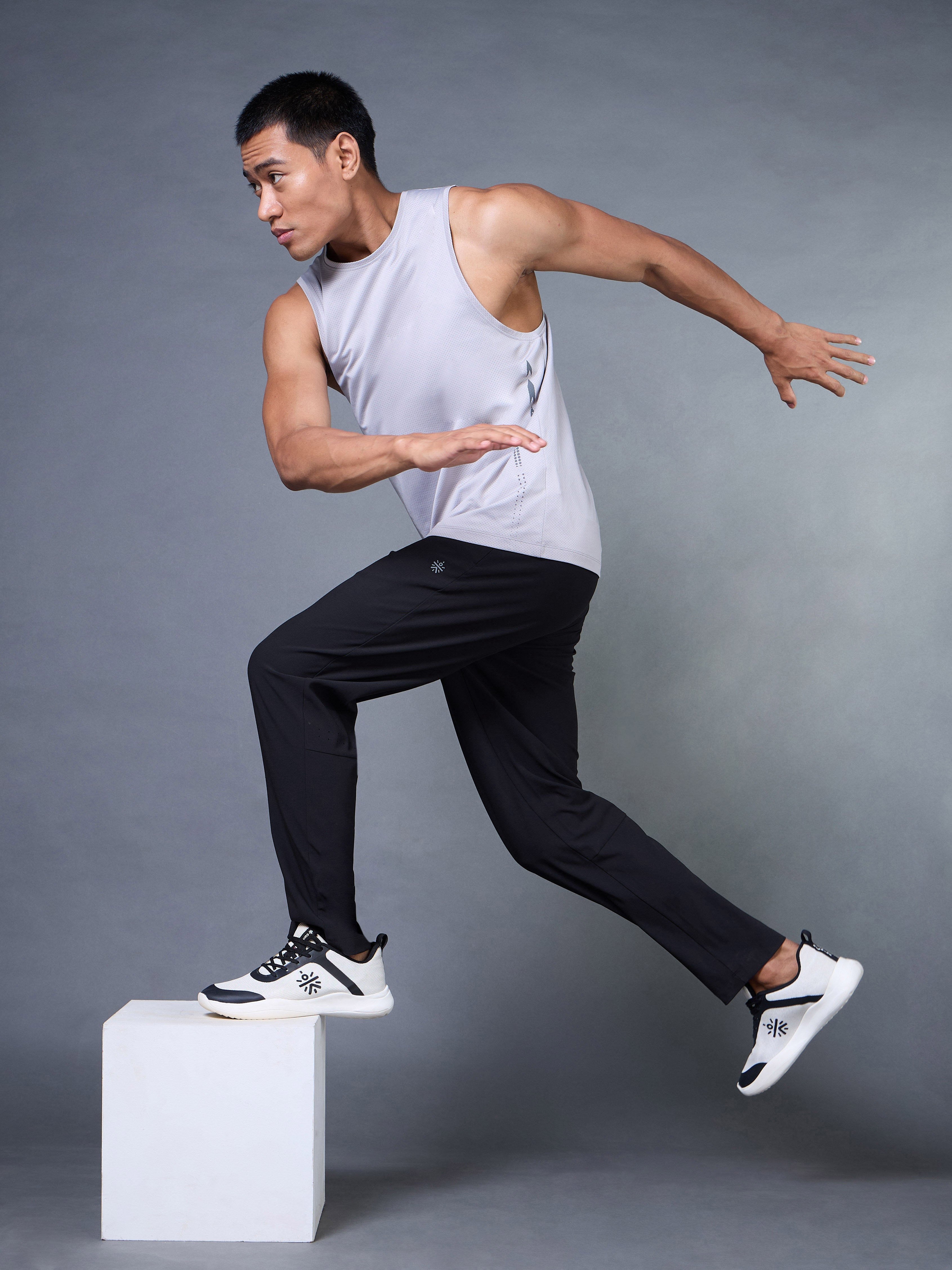 Men's Black Impact Running Trackpants