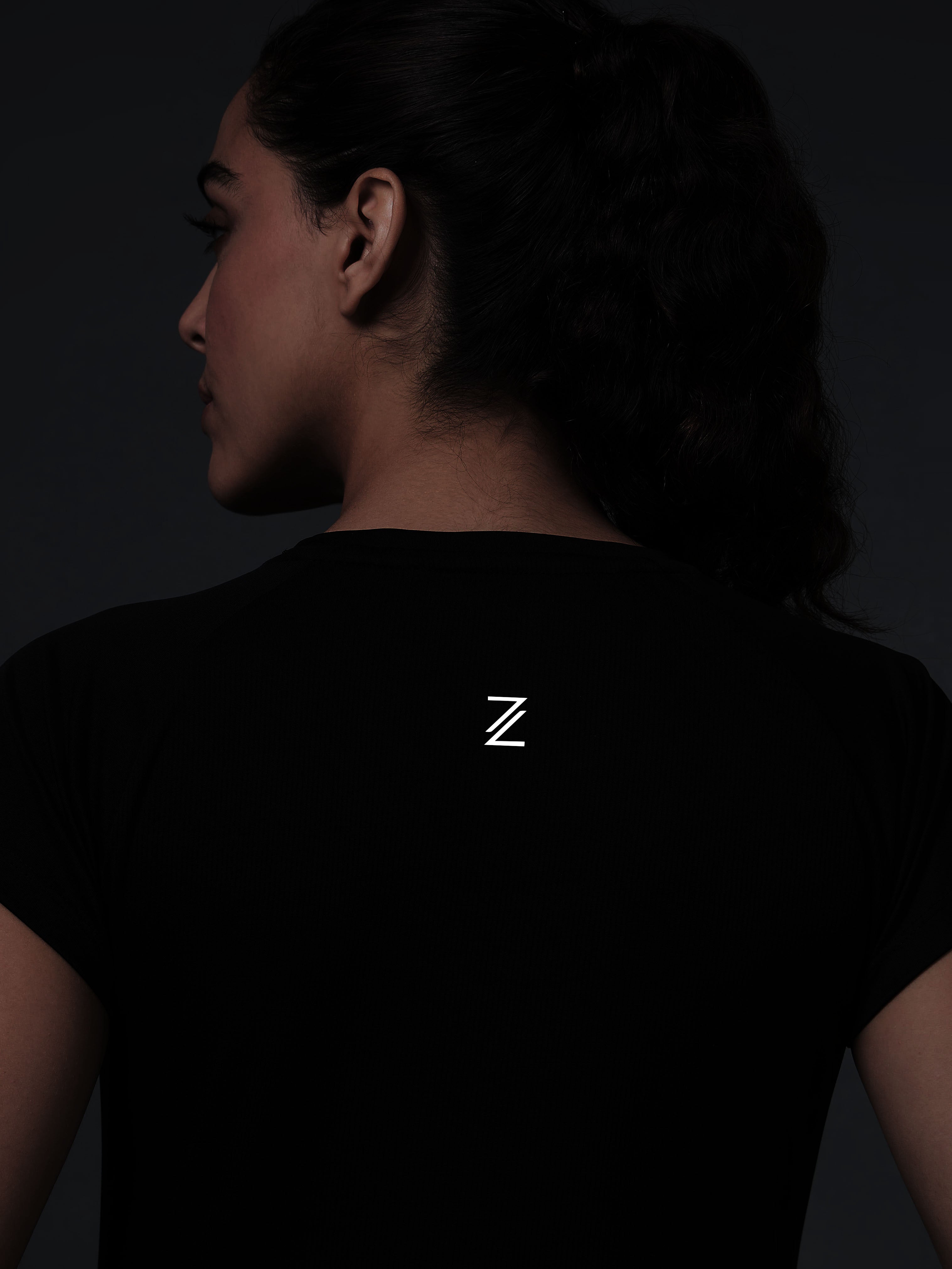 Women's Black The Runner's Essential T-shirt