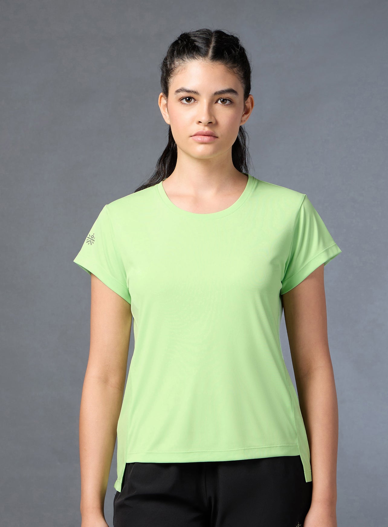 Women's Run Elevate Green T-shirt