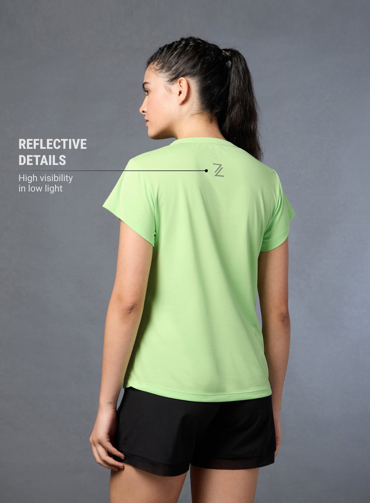 Women's Run Elevate Green T-shirt