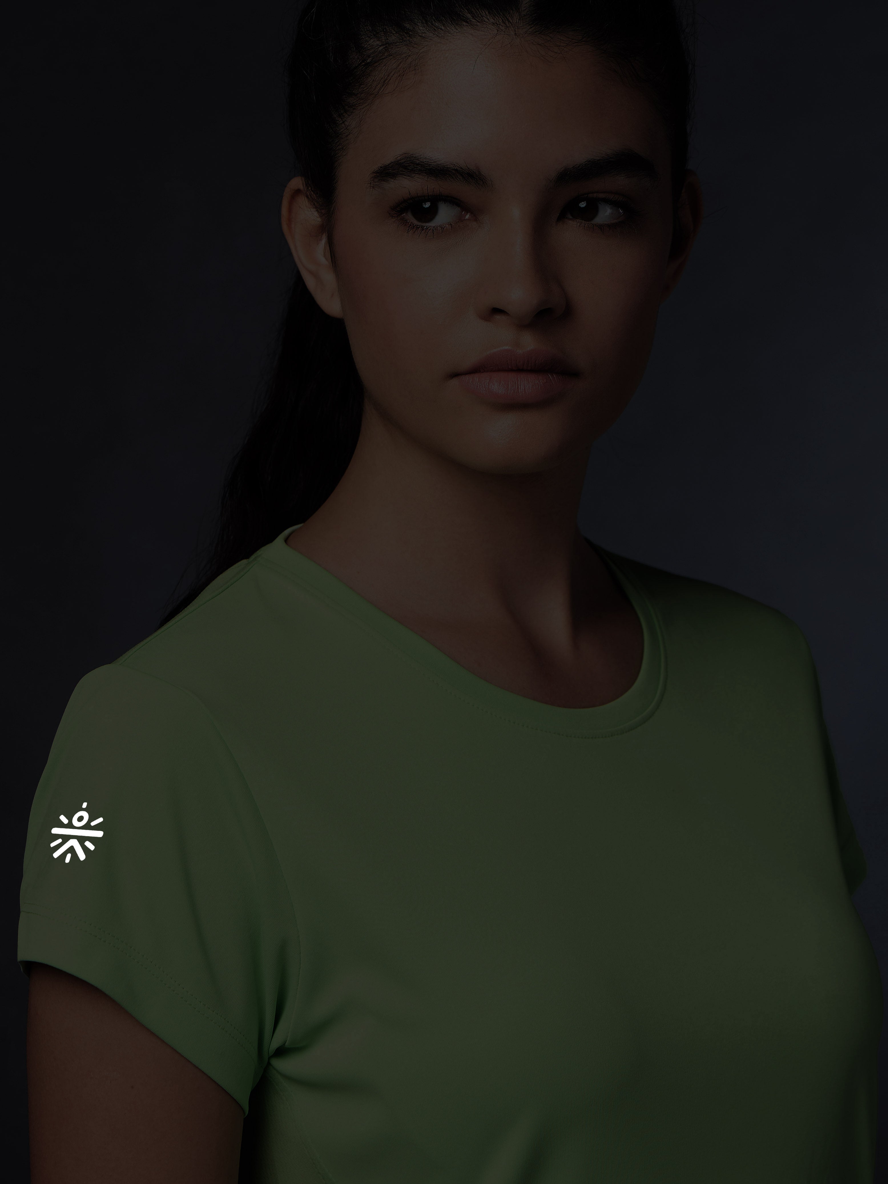 Women's Run Elevate Green T-shirt