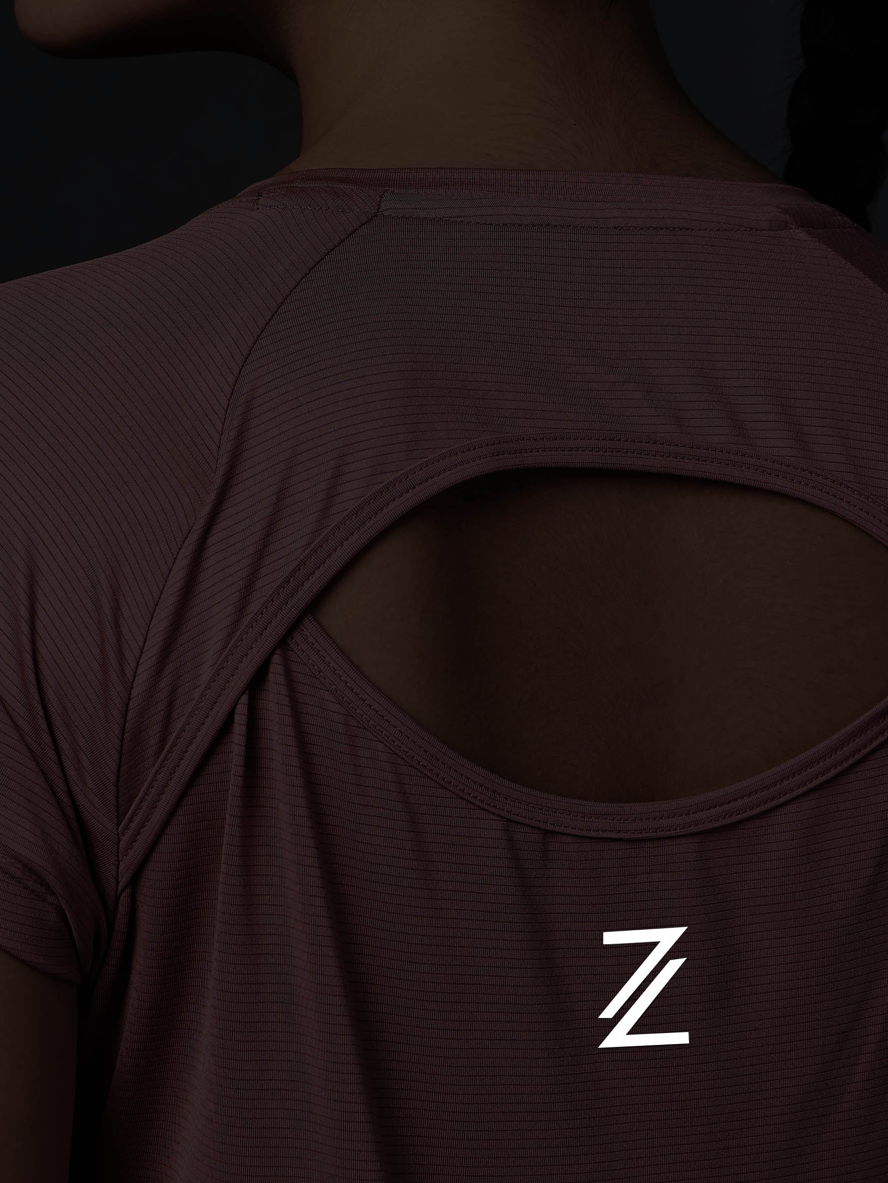 Women's Run Forward Stylised Back Pink T-shirt