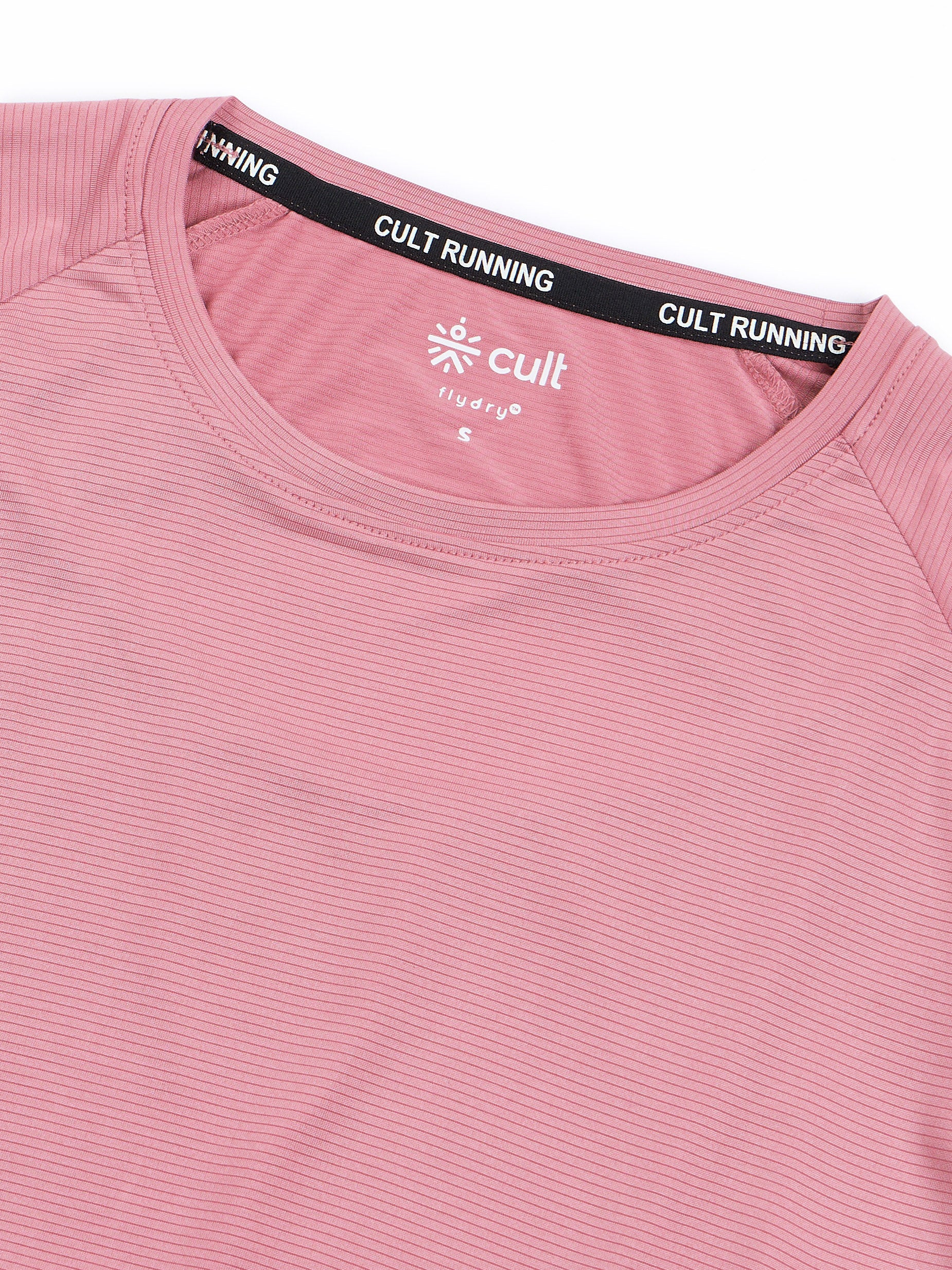 Women's Run Forward Stylised Back Pink T-shirt