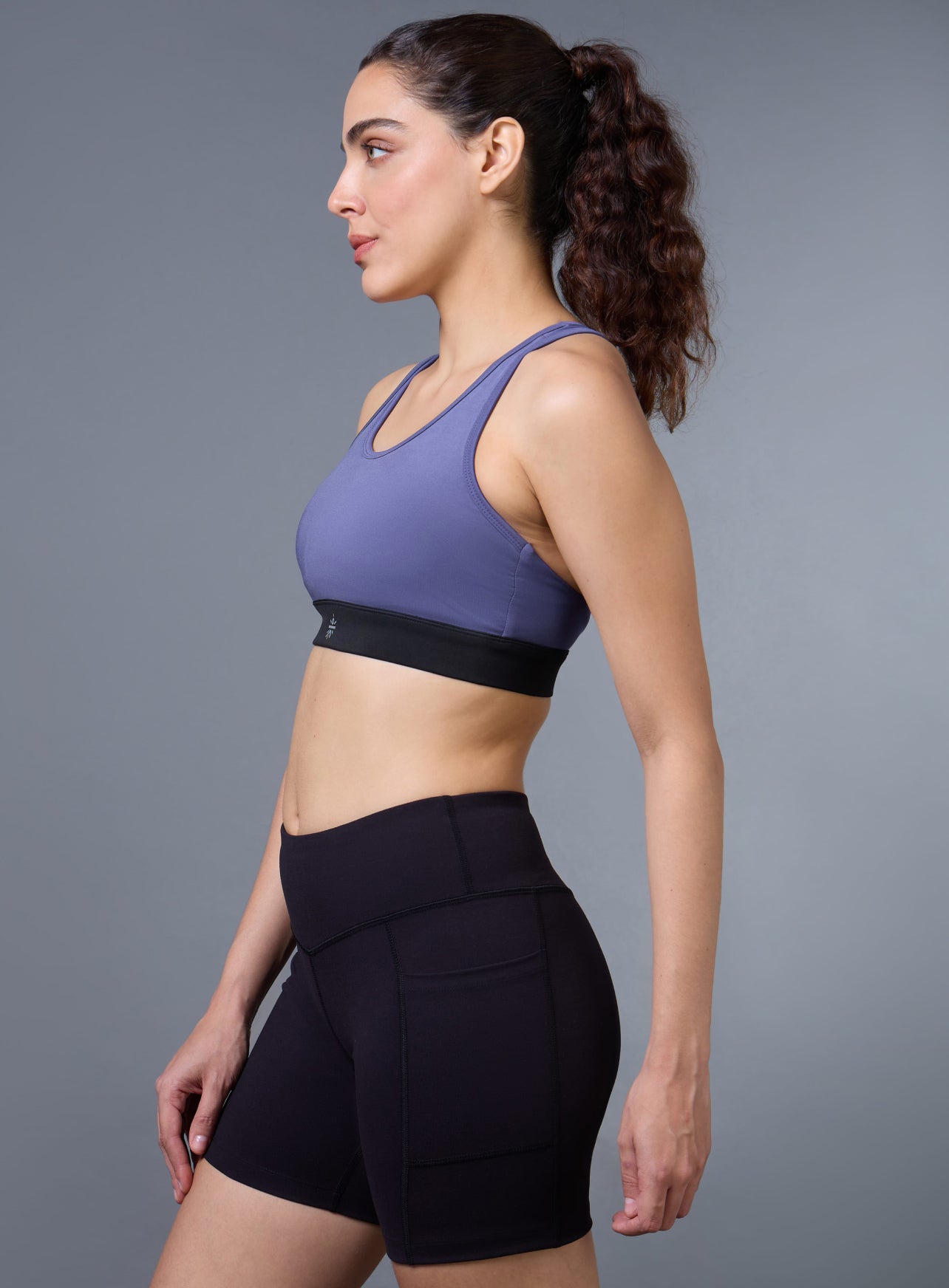Women's Purple Run Forward High Support Bra